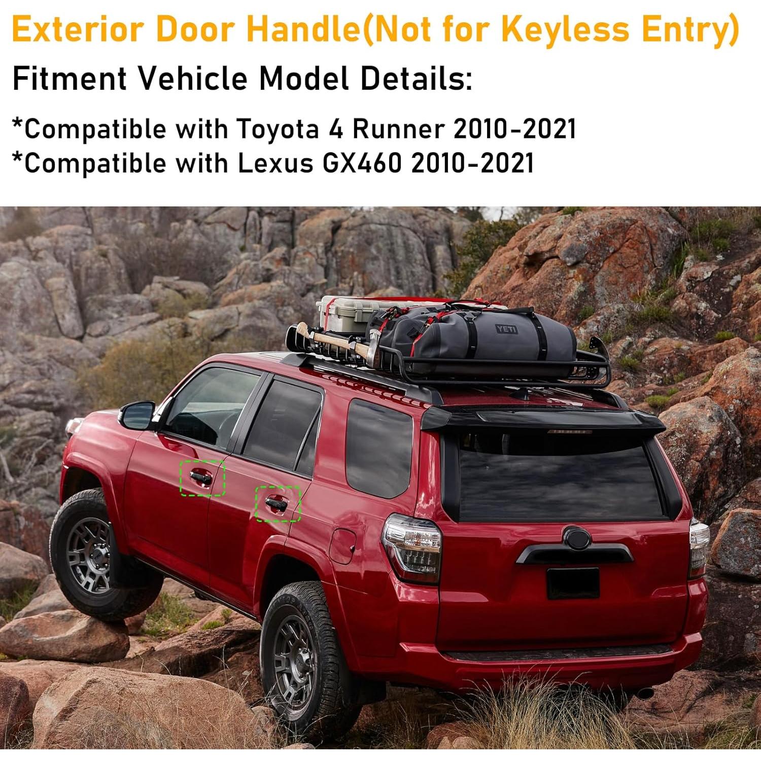 Manija de Puerta Exterior APESER para Toyota 4Runner 2010-2020 - 4 Piezas