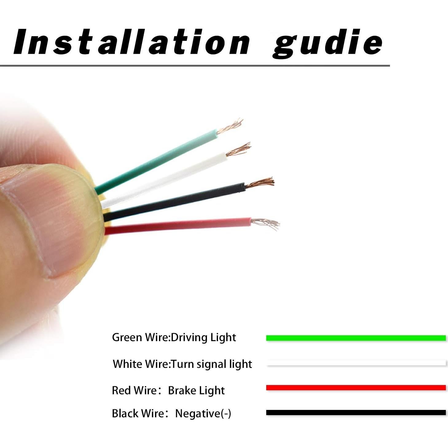 Luz de Niebla Trasera LED GeeGee para Toyota Highlander 2015-2018