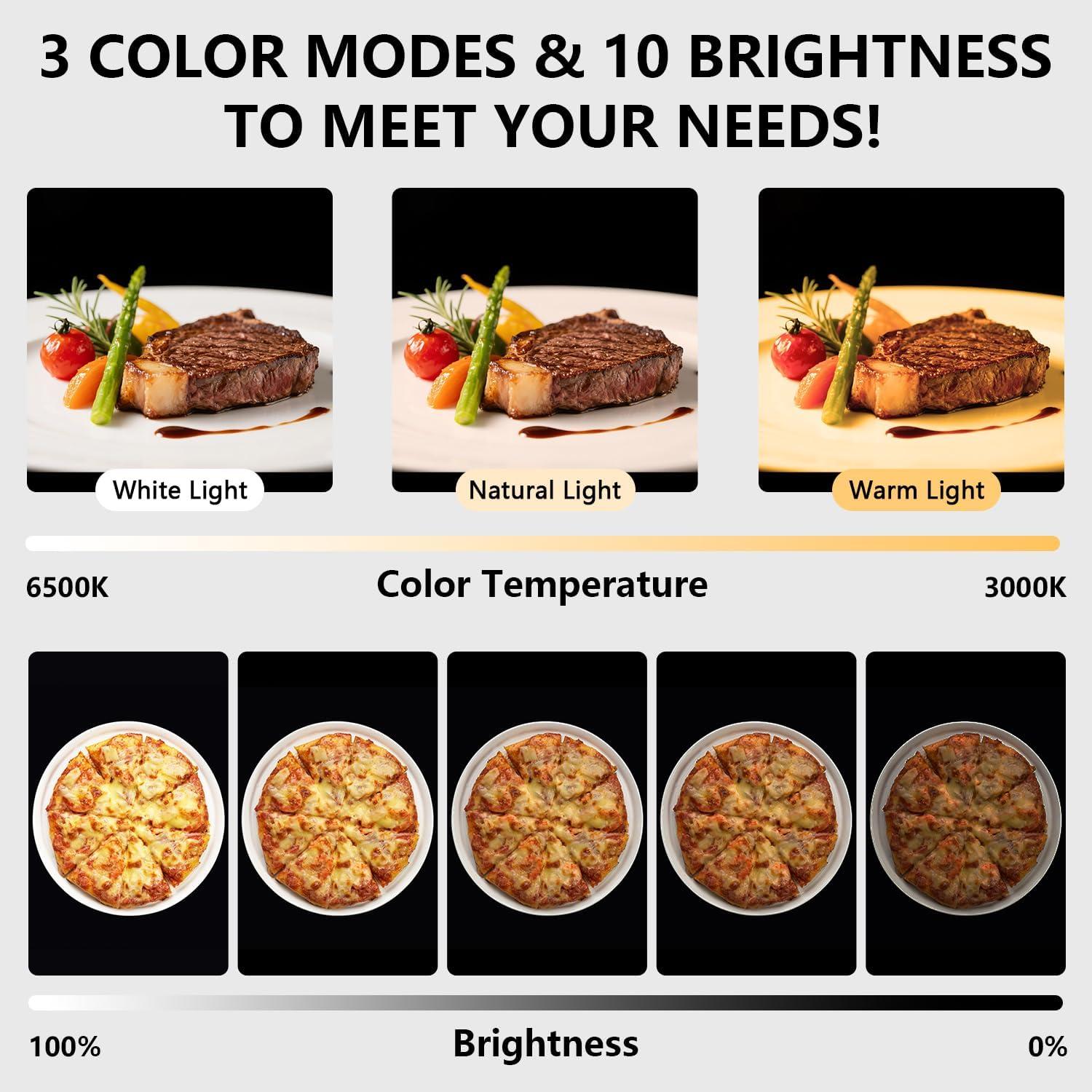 Anillo de Luz LED 25 cm PIOENIMAGE con Soporte para Teléfono