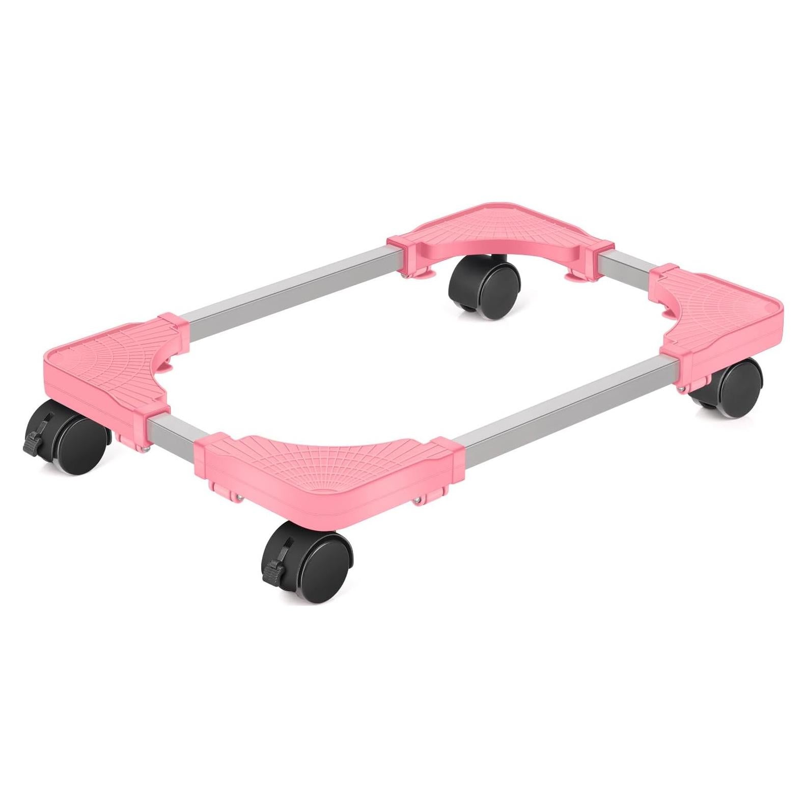 Soporte Móvil para CPU Liitrton Rosa Ajustable con Ruedas