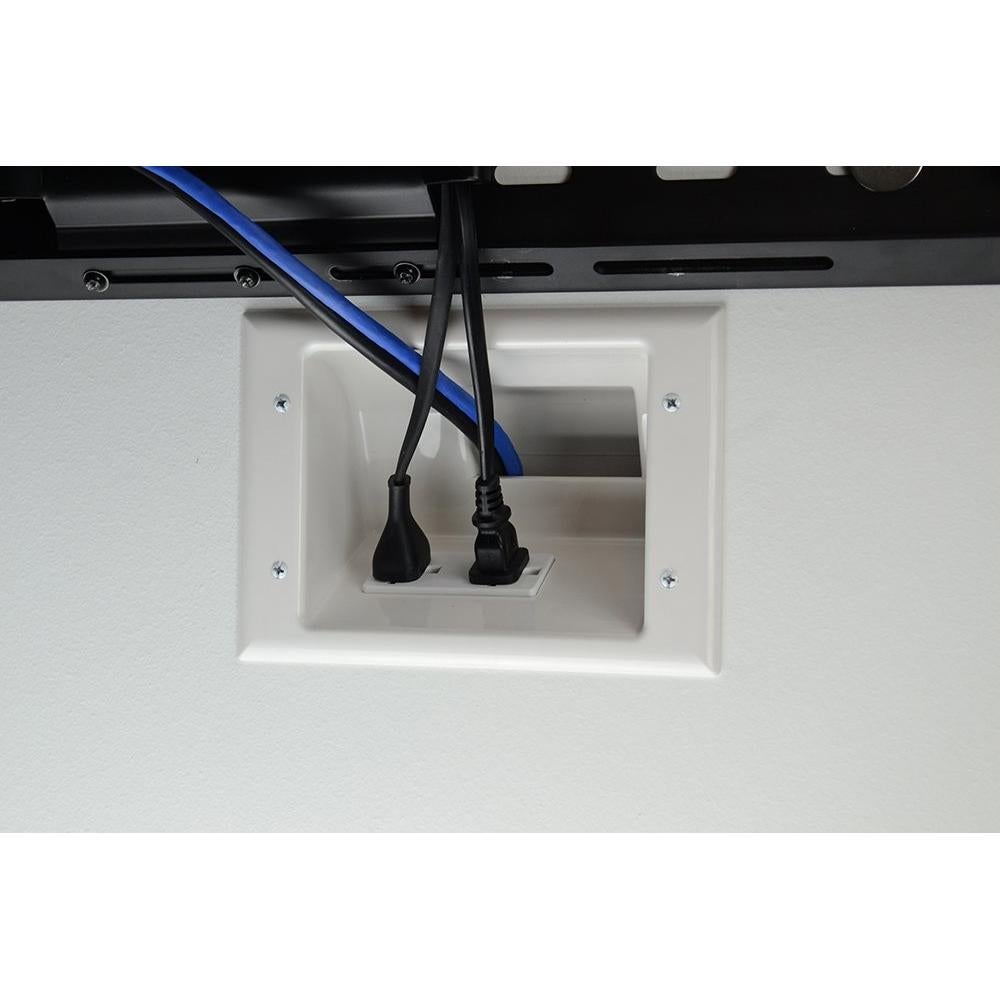 Placa de Pared Empotrada DataComm 45-0072-WH con Dúplex 20A