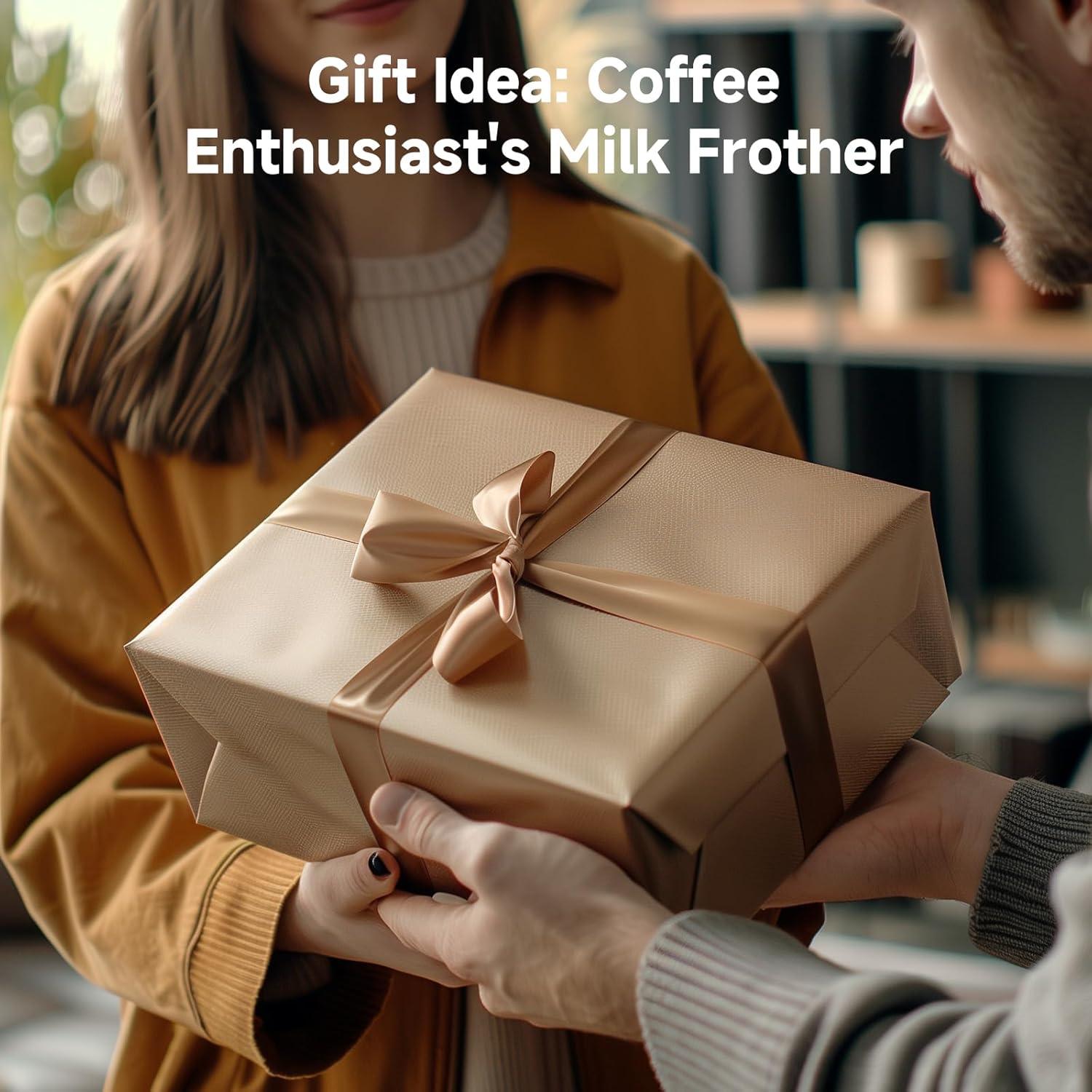 Espumador y Calentador de Leche AMZCHEF 600W 8-en-1 Acero Inoxidable