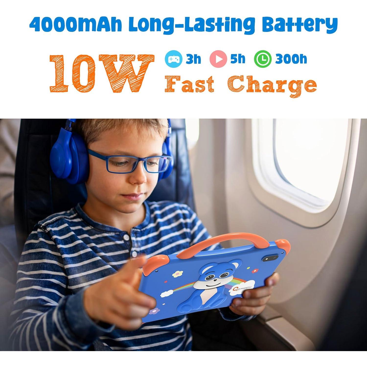 Tableta para Niños CWOWDEFU C28 7" 64GB Android 14 Azul