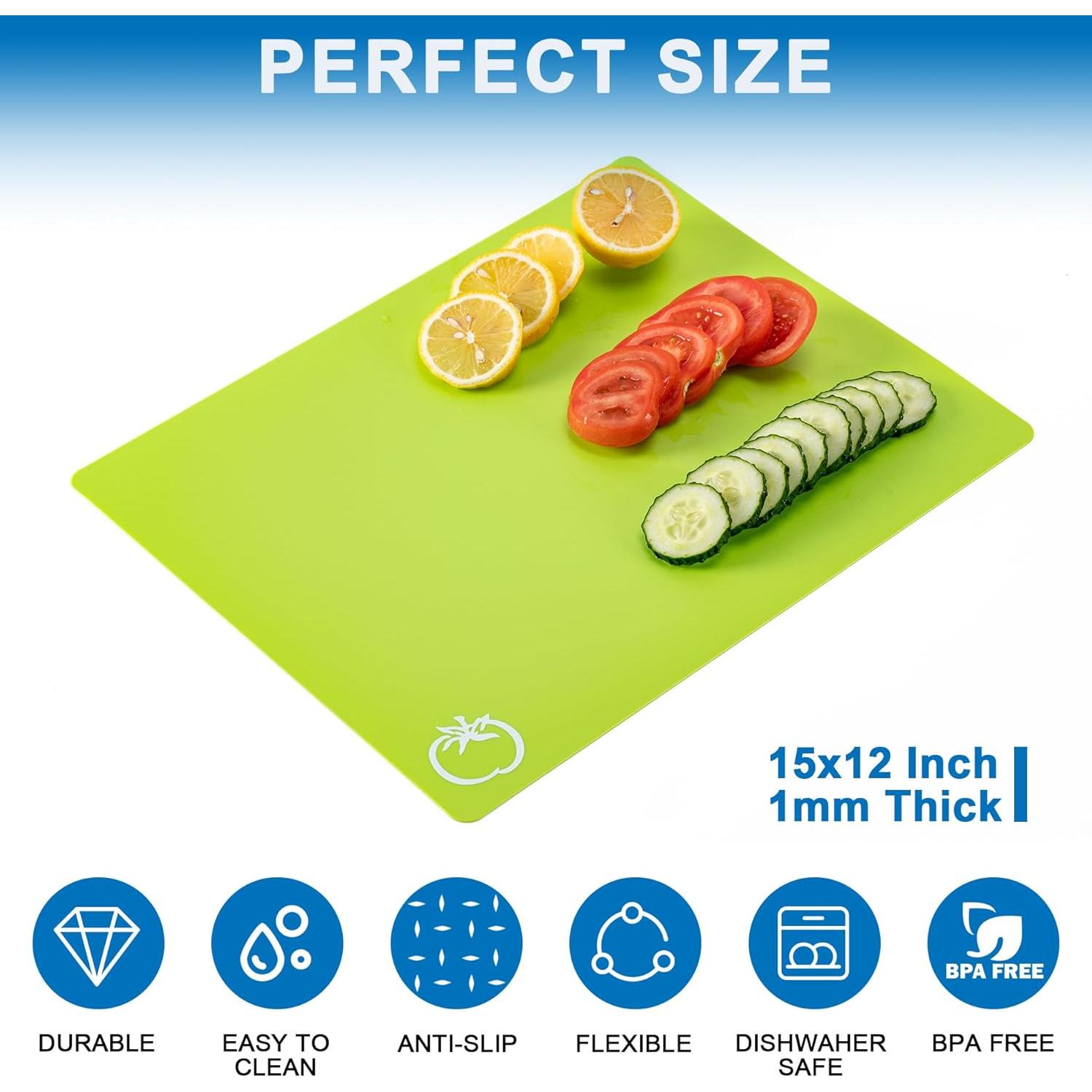 Tablas de Cortar Flexibles CADONO 38x30 cm Antideslizantes BPA