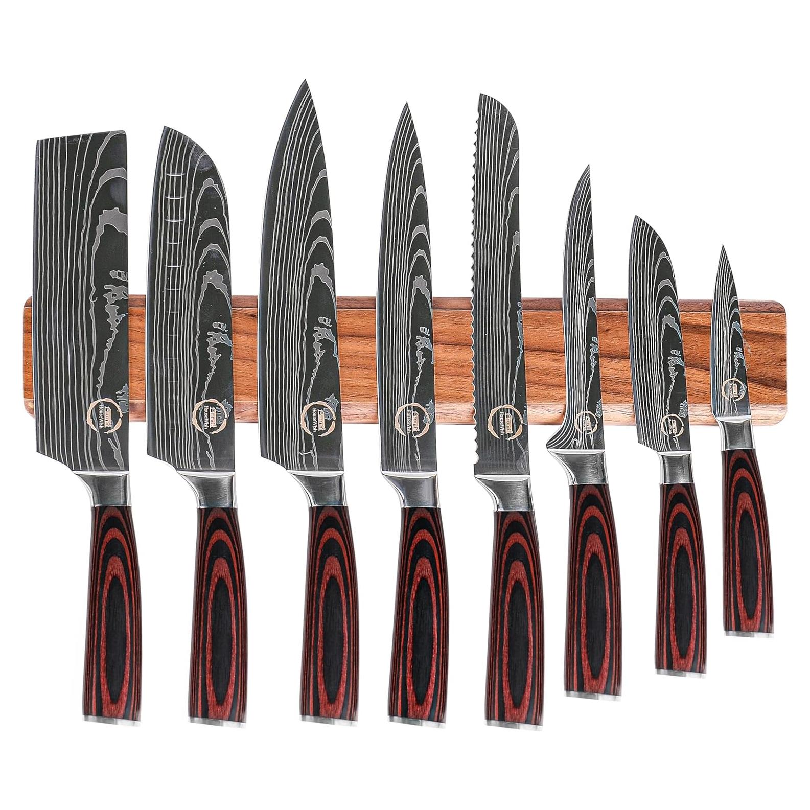 Juego de Cuchillos de Chef 8 Piezas HouseWish - Acero Inoxidable