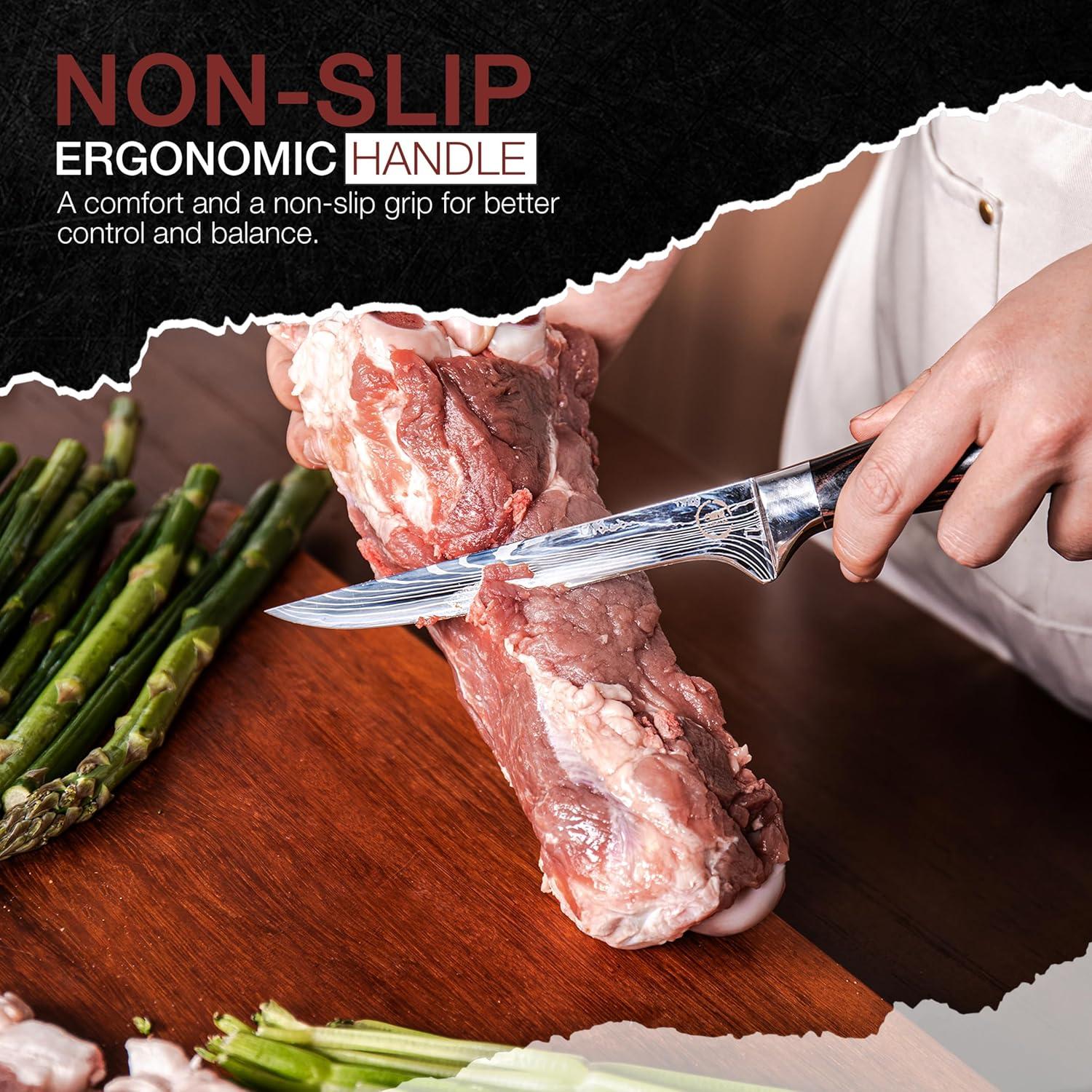 Juego de Cuchillos de Chef 8 Piezas HouseWish - Acero Inoxidable