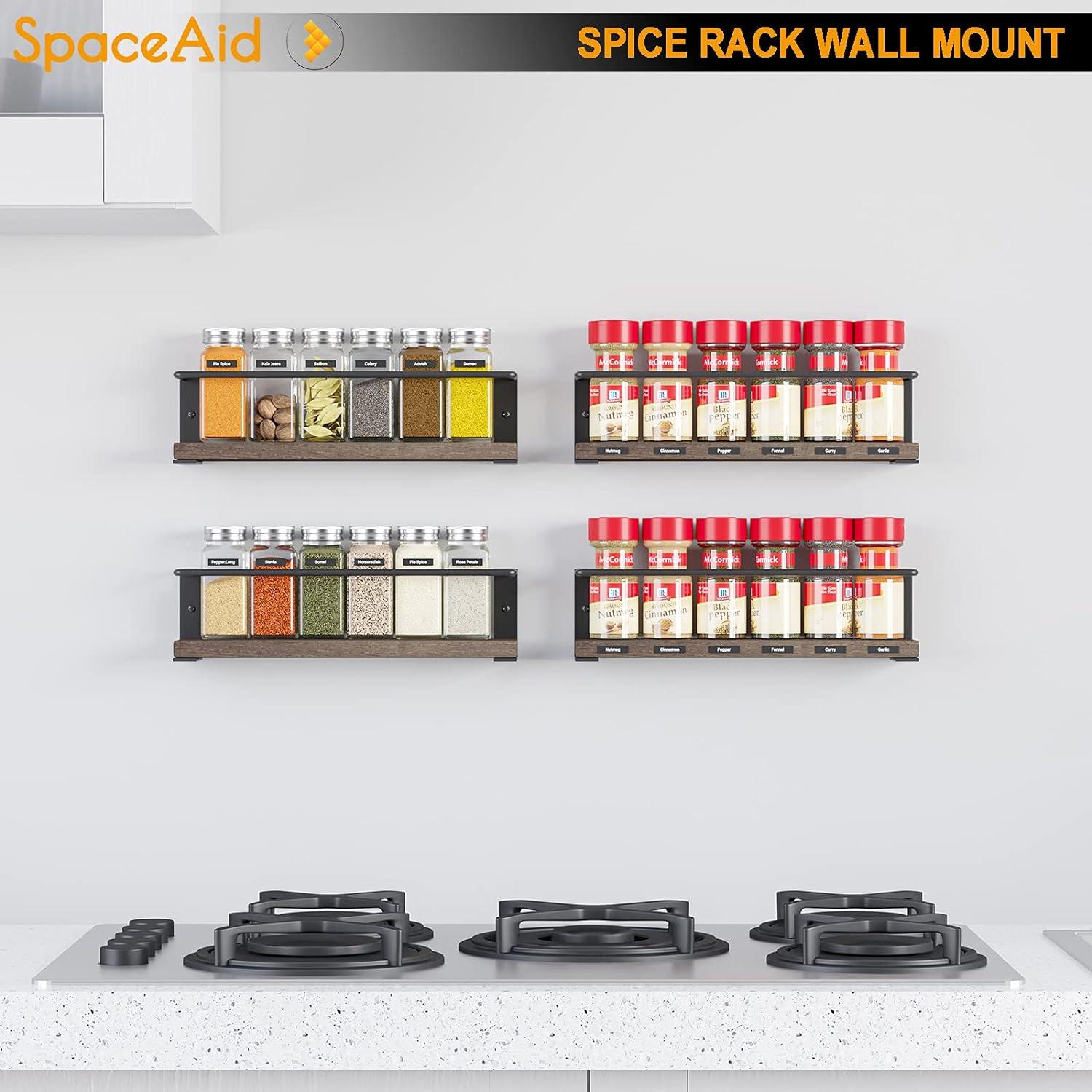 Organizador de Especias SpaceAid 4 Estantes Montaje en Pared