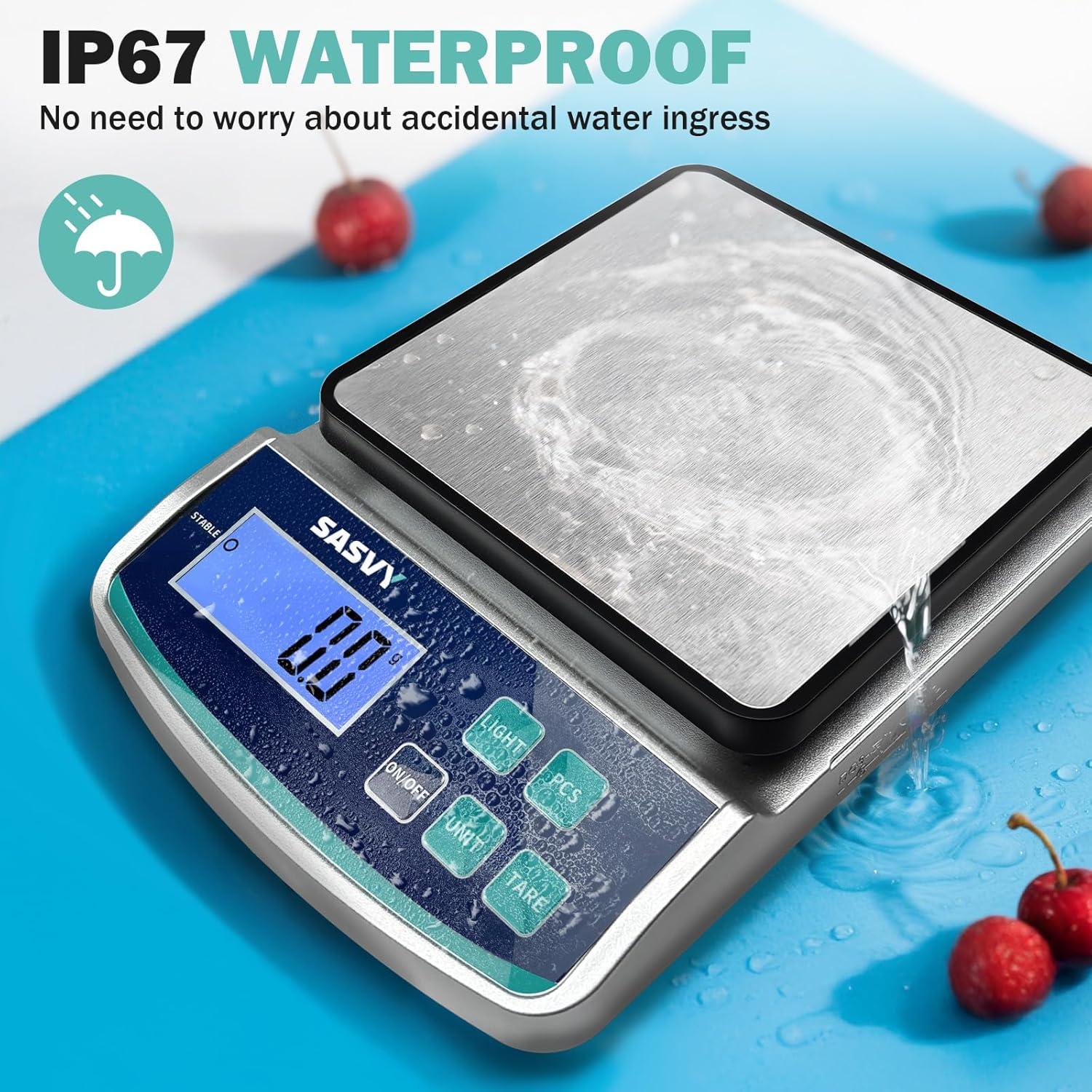 Báscula de Laboratorio Digital SASVY 5000g x 0.1g con Batería