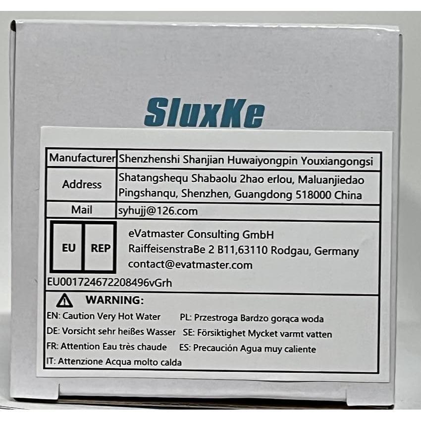 Botella de Agua Aislada SLUXKE 24oz Acero Inoxidable Azul