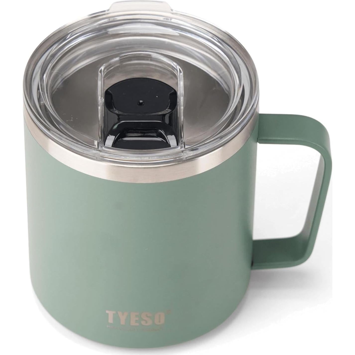 Taza Térmica Aislada Predate 414 ml Verde con Asa y Tapa