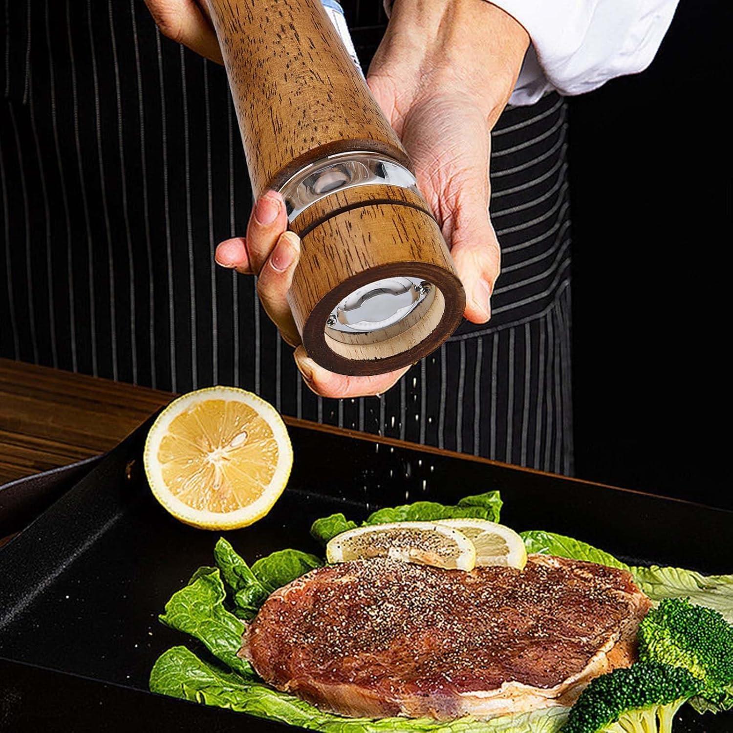 Juego de Molinillos de Sal y Pimienta Saebume 20.32 cm 2 Piezas