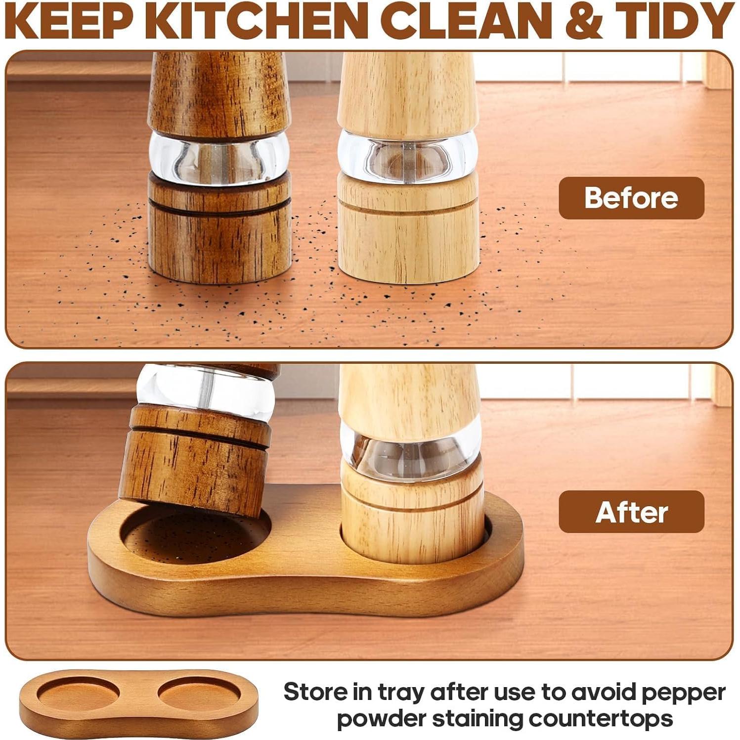 Juego de Molinillos de Sal y Pimienta Saebume 20.32 cm 2 Piezas