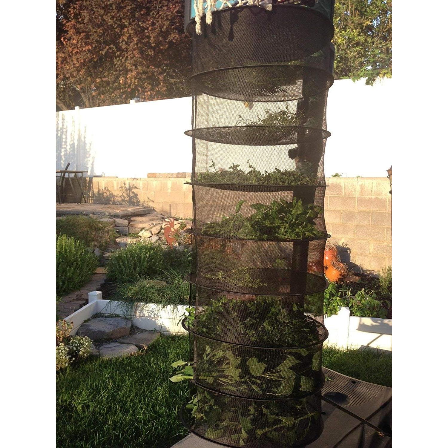 Estante Secador de Hierbas Desy & Feeci 8 Capas Plegable 60 cm