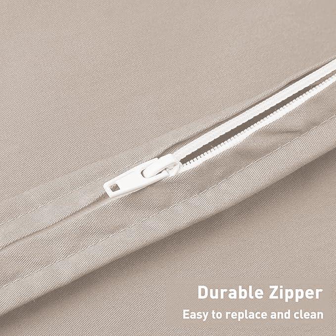 Cubierta de Edredón Desmontable Idea 121.9x182.9 cm Gris Almendra