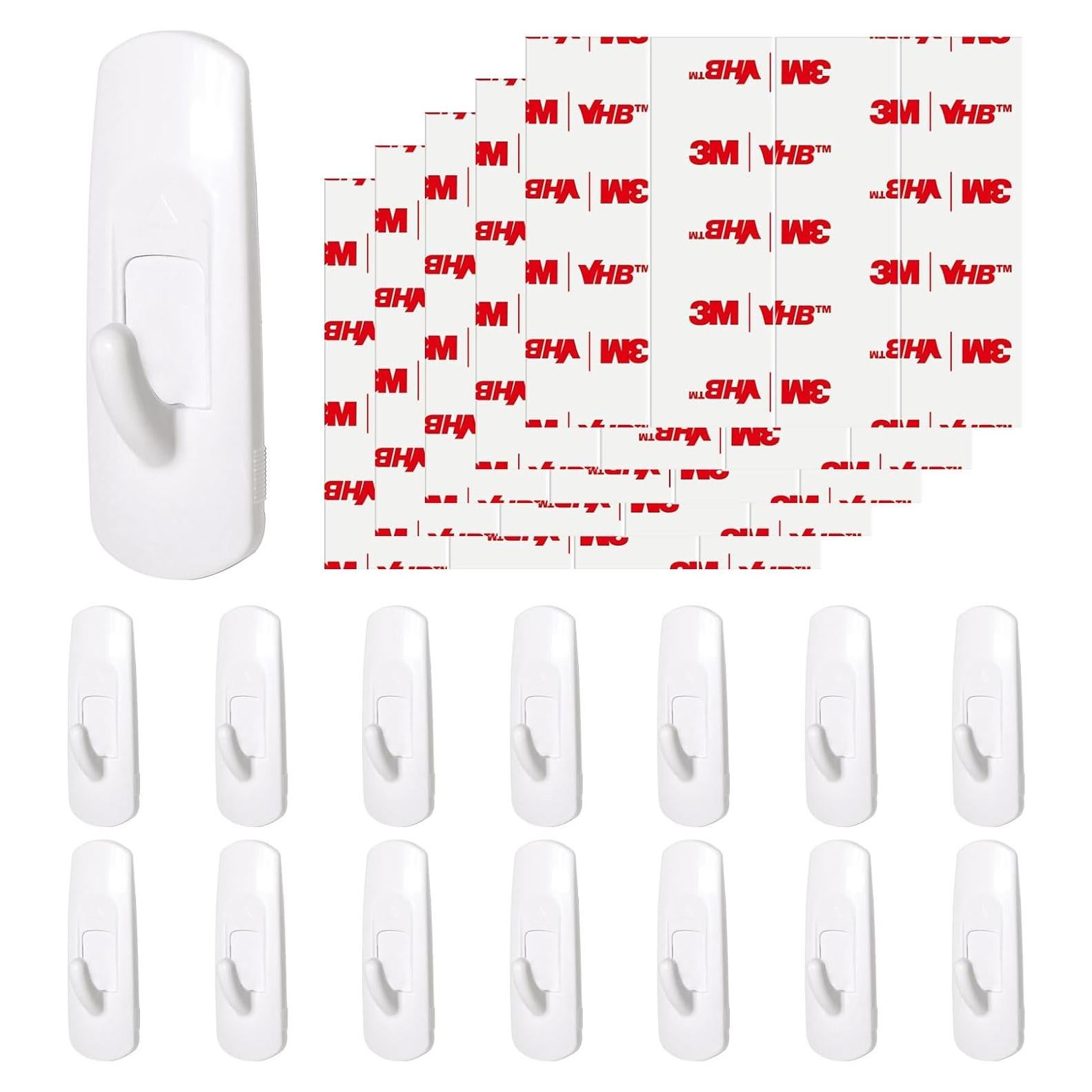 14 Ganchos Adhesivos JulyWind para Pared - Alta Resistencia