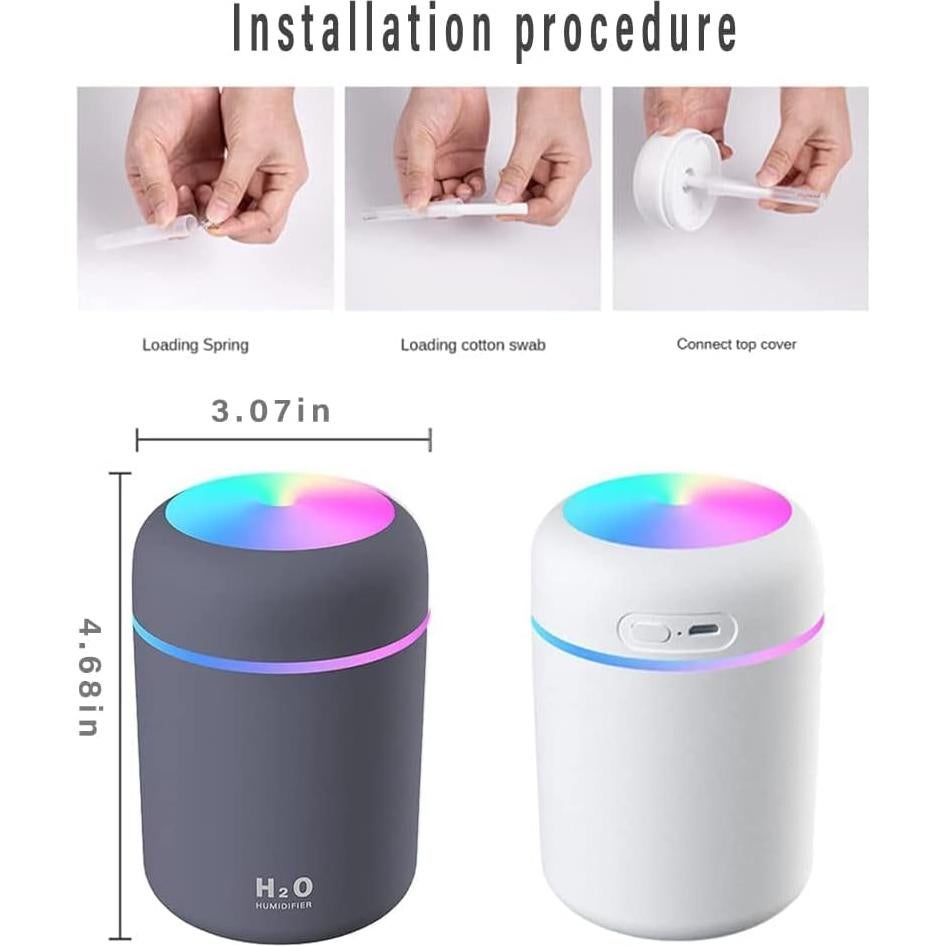 Humidificador Mini Jackcell Azul Marino 300ml USB Silencioso