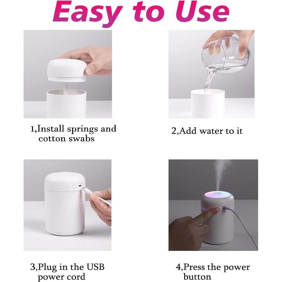 Humidificador Mini Jackcell Azul Marino 300ml USB Silencioso