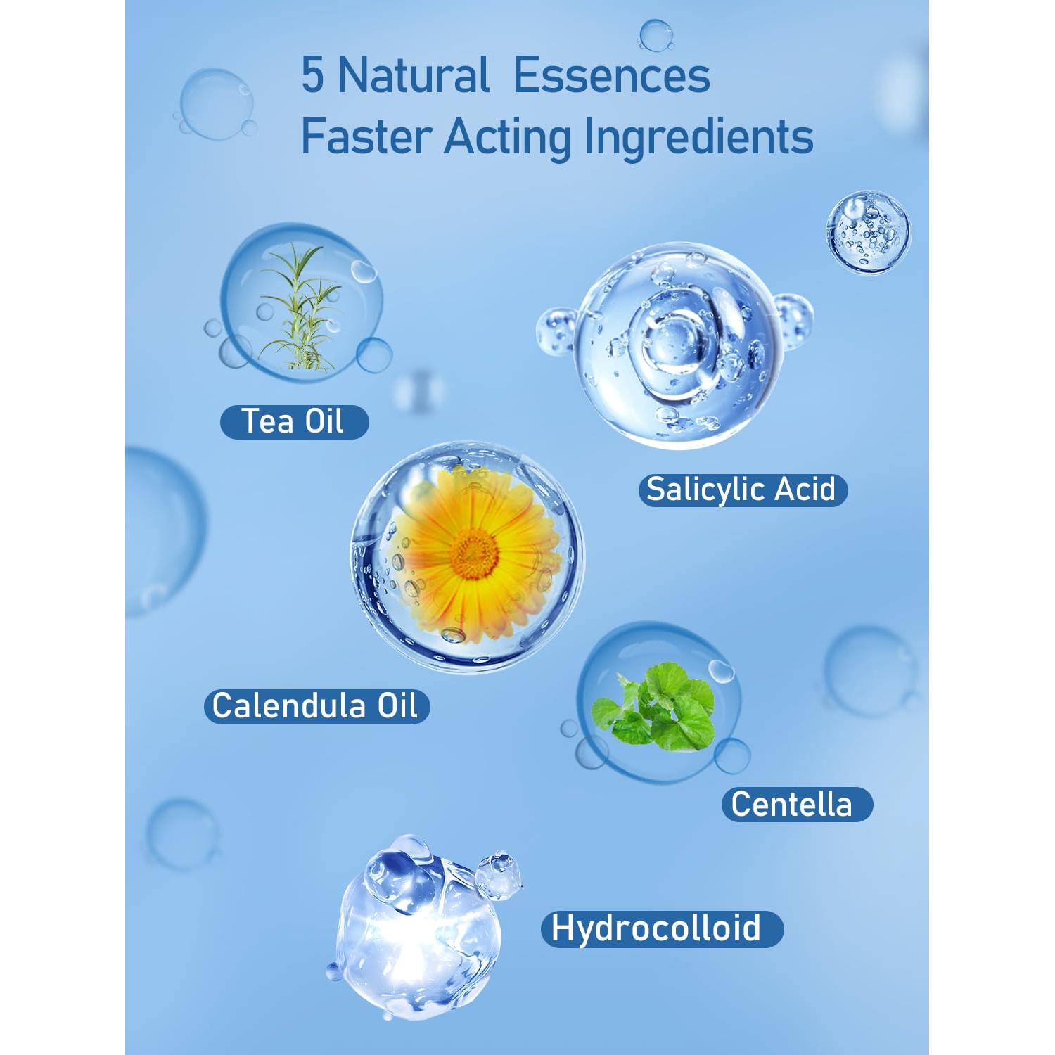 Parches para Granos Hidrocoloides Black Star - 153 Unidades