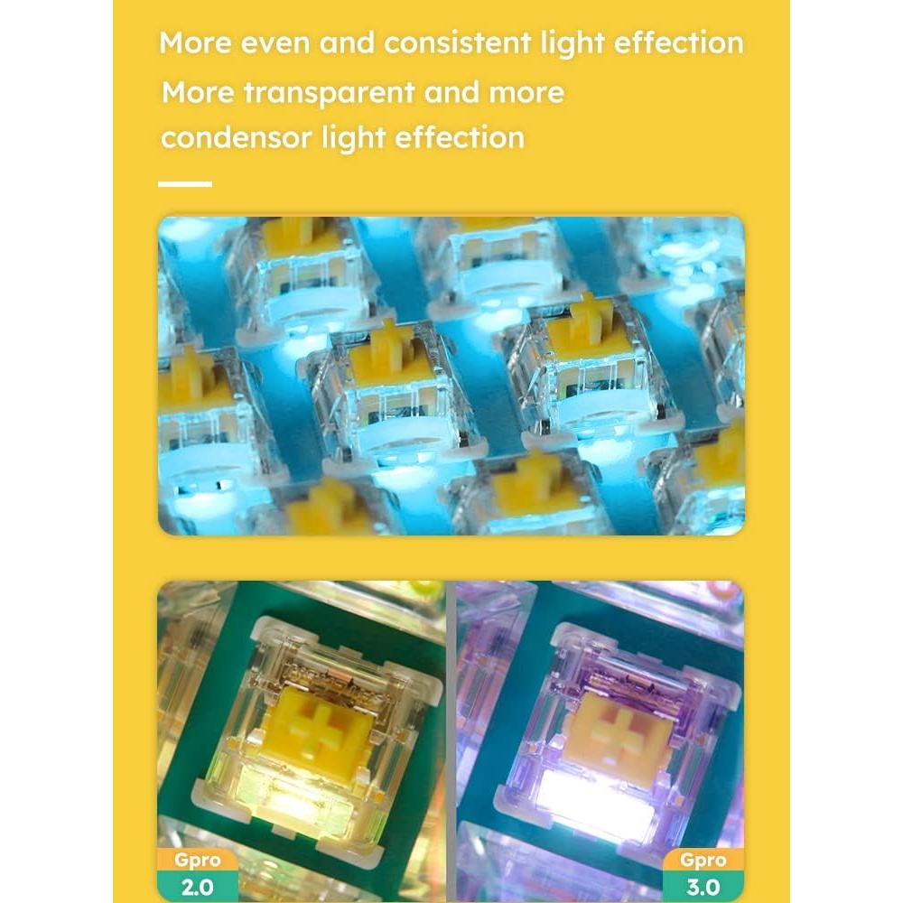 Interruptores GATERON G Black Pro 3.0 35PCS Lineales 60gf