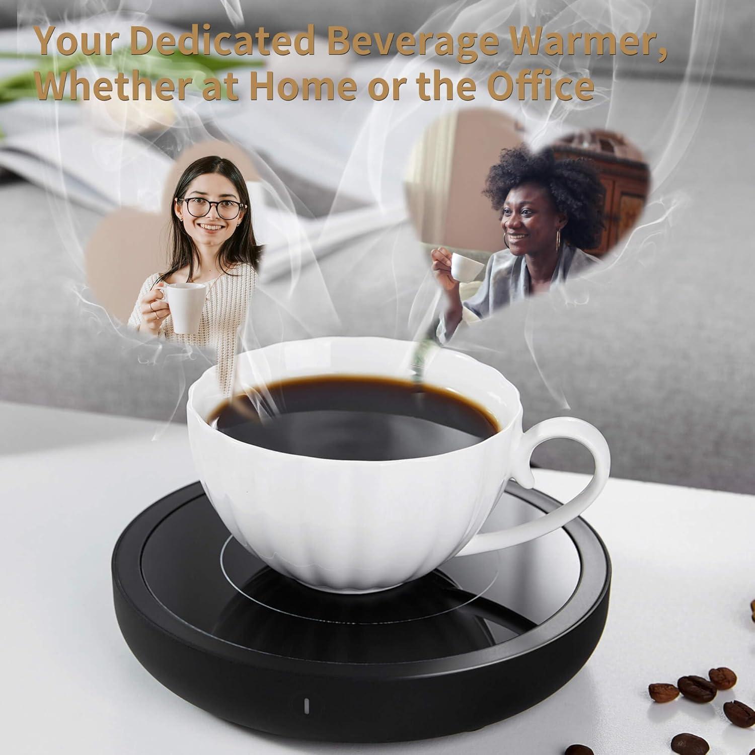 Calentador de Tazas Eléctrico Irrompible Negro 36W 3 Temperaturas