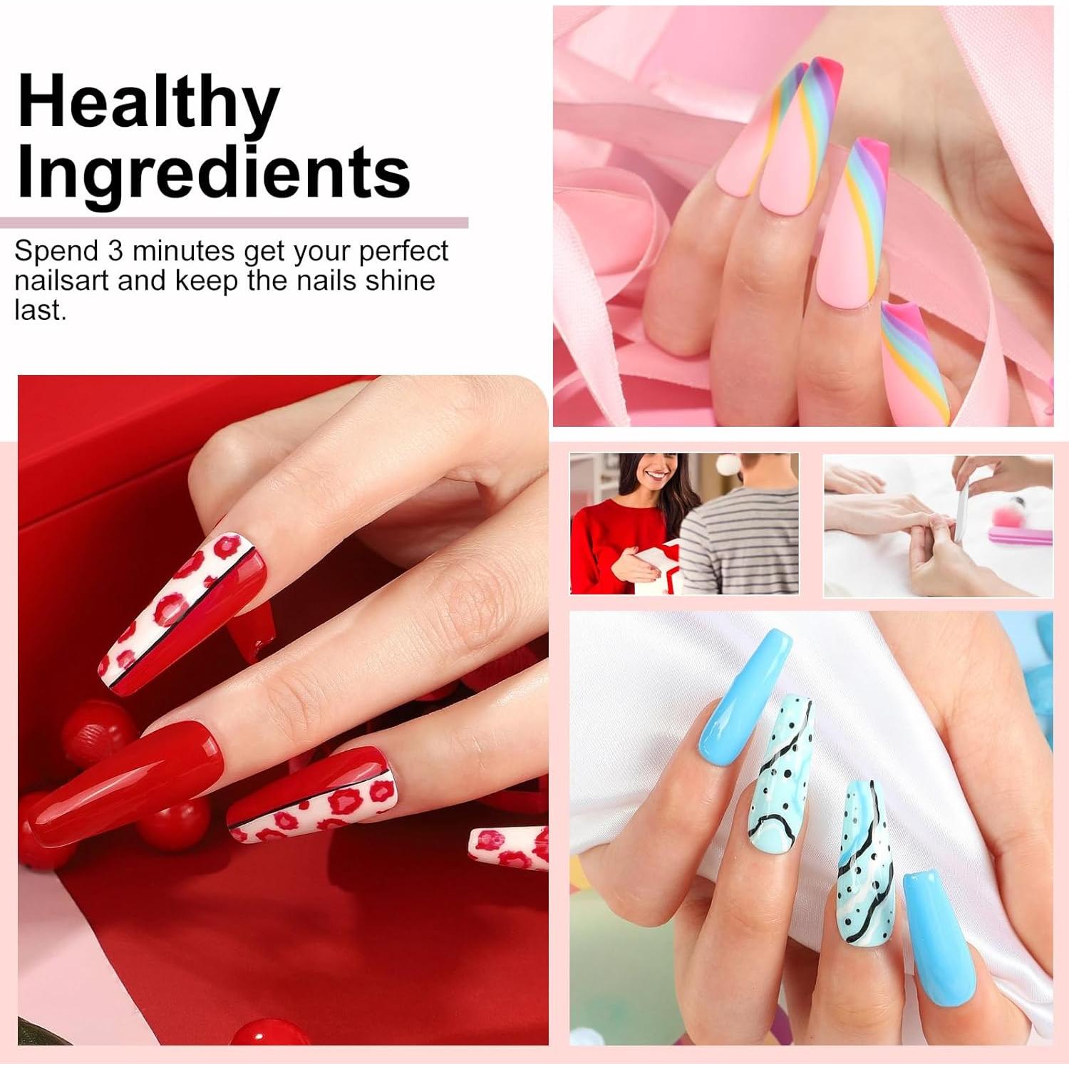 Kit de Esmalte de Uñas en Gel YALSYNY con Lámpara UV y Taladro