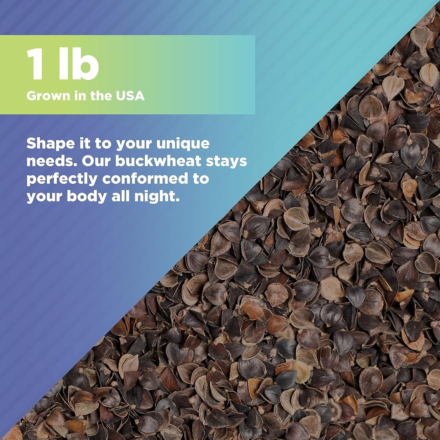 Relleno de cáscaras de trigo sarraceno orgánico 0.45 kg