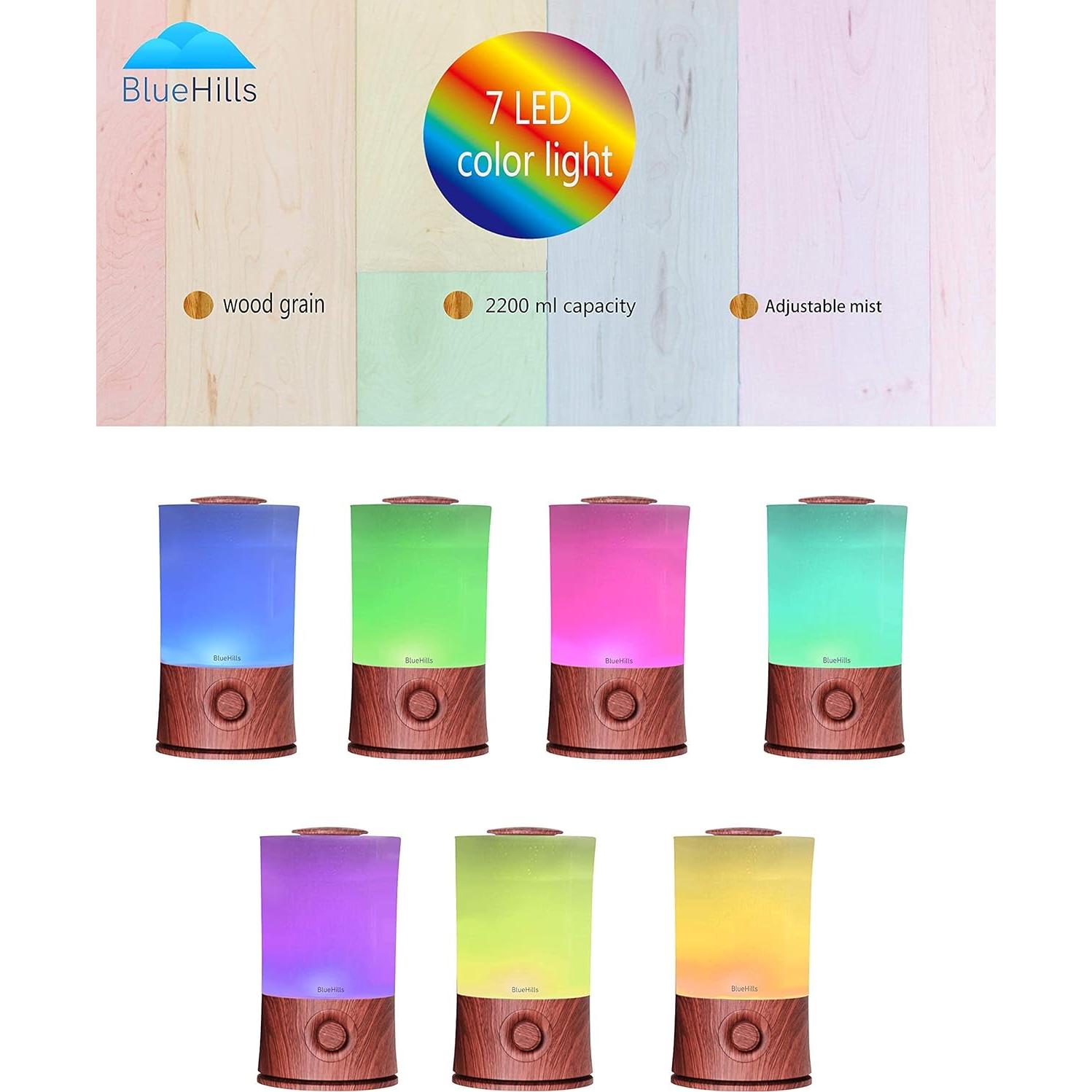 Difusor de Aceite Esencial BlueHills E003 2000 ML Humidificador