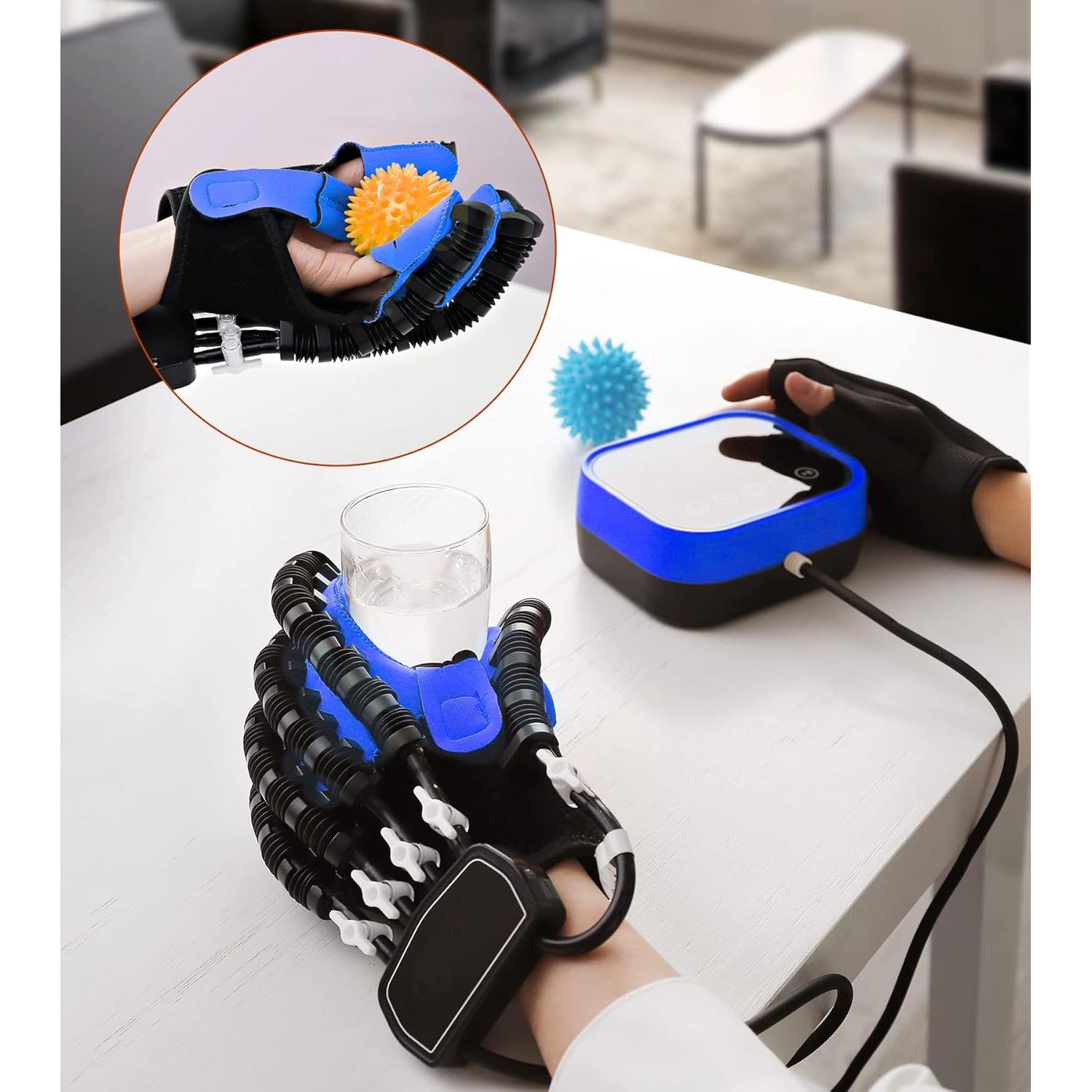 Guantes de Rehabilitación GXXZDN Mano Izquierda S Azul