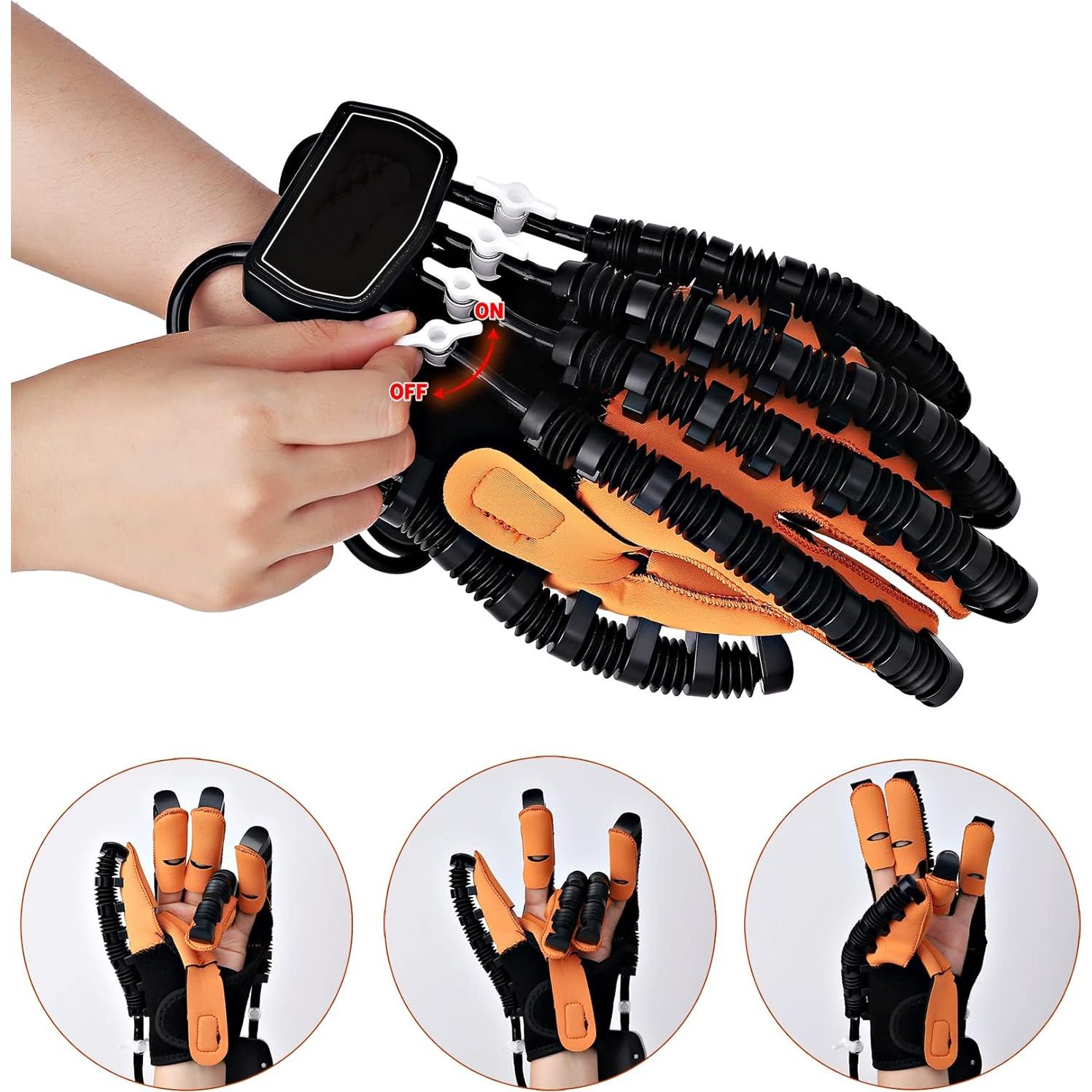 Guantes de Rehabilitación GXXZDN Mano Izquierda Azul