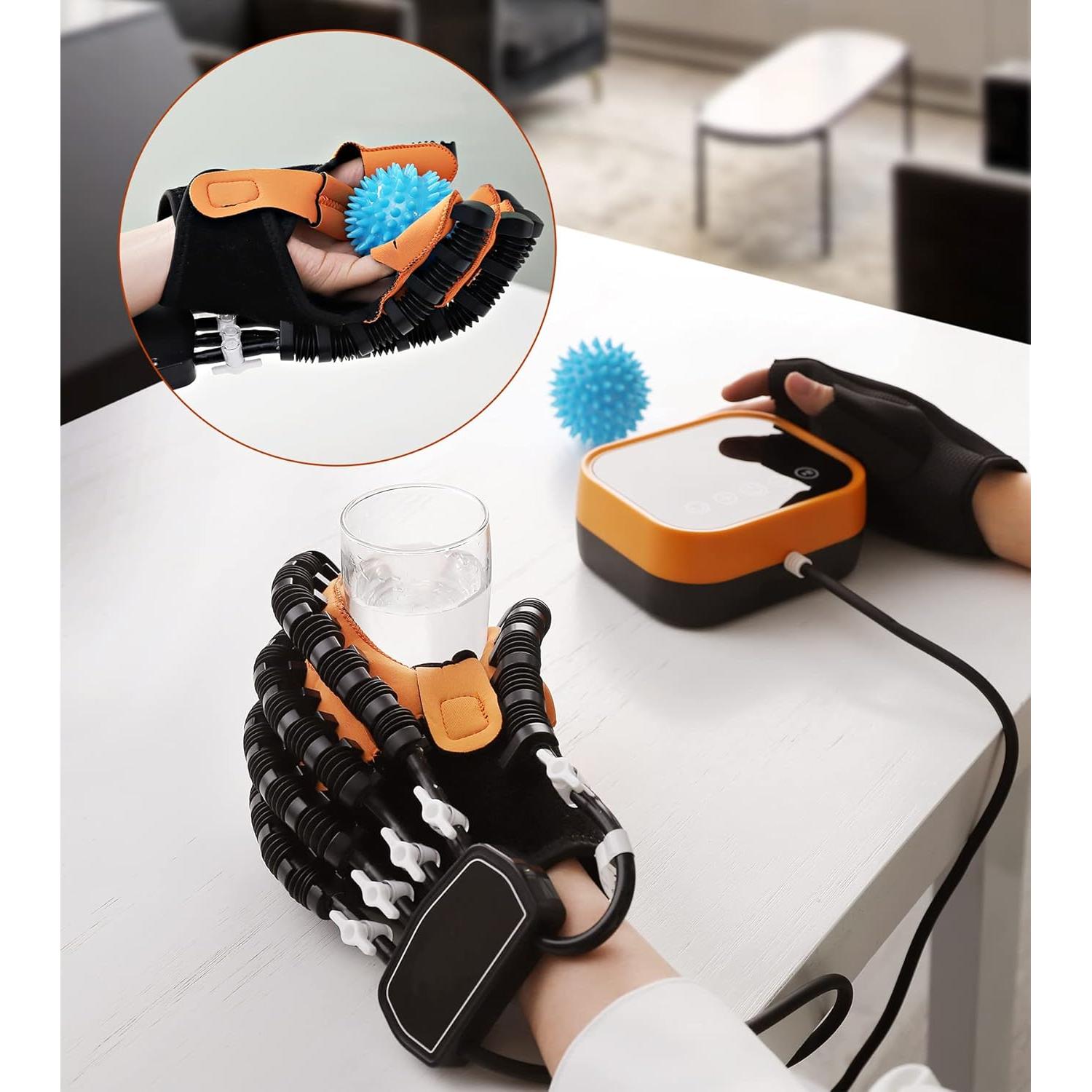 Guantes de Rehabilitación GXXZDN Mano Izquierda Azul