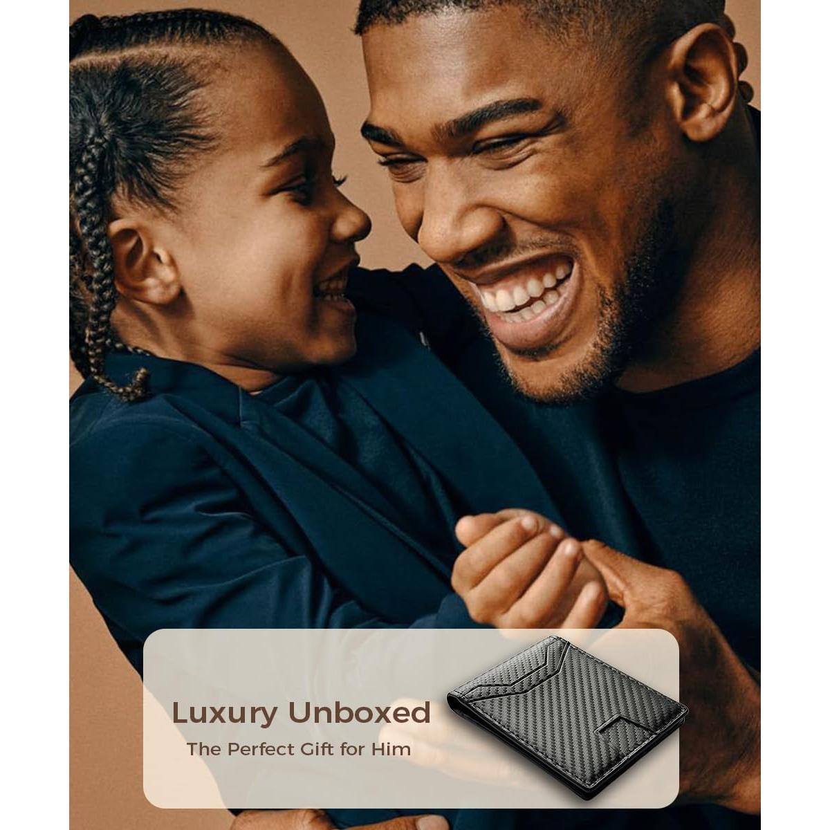 Cartera Slim RFID para Hombres Synthra Ultra Bifold Negra