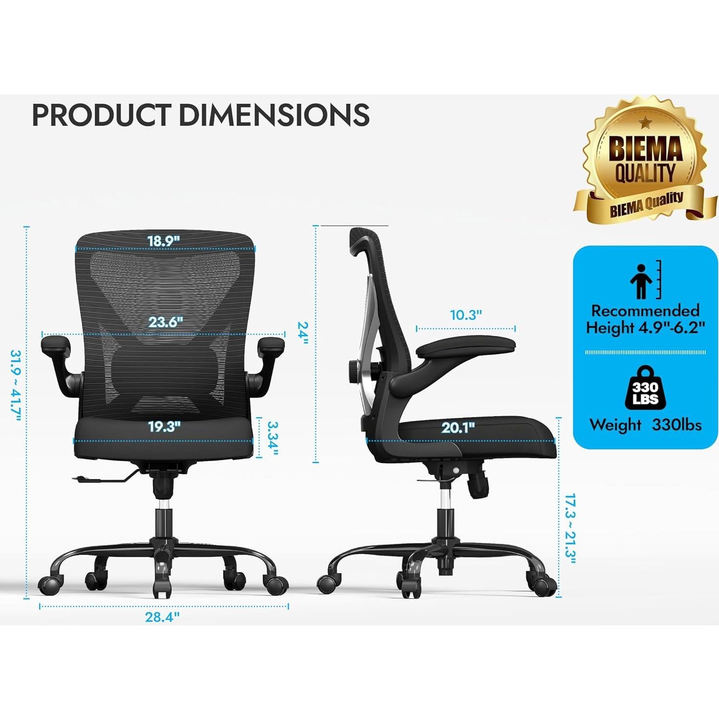 Silla de Oficina Ergonómica Ergalithic X100-2 con Soporte Lumbar