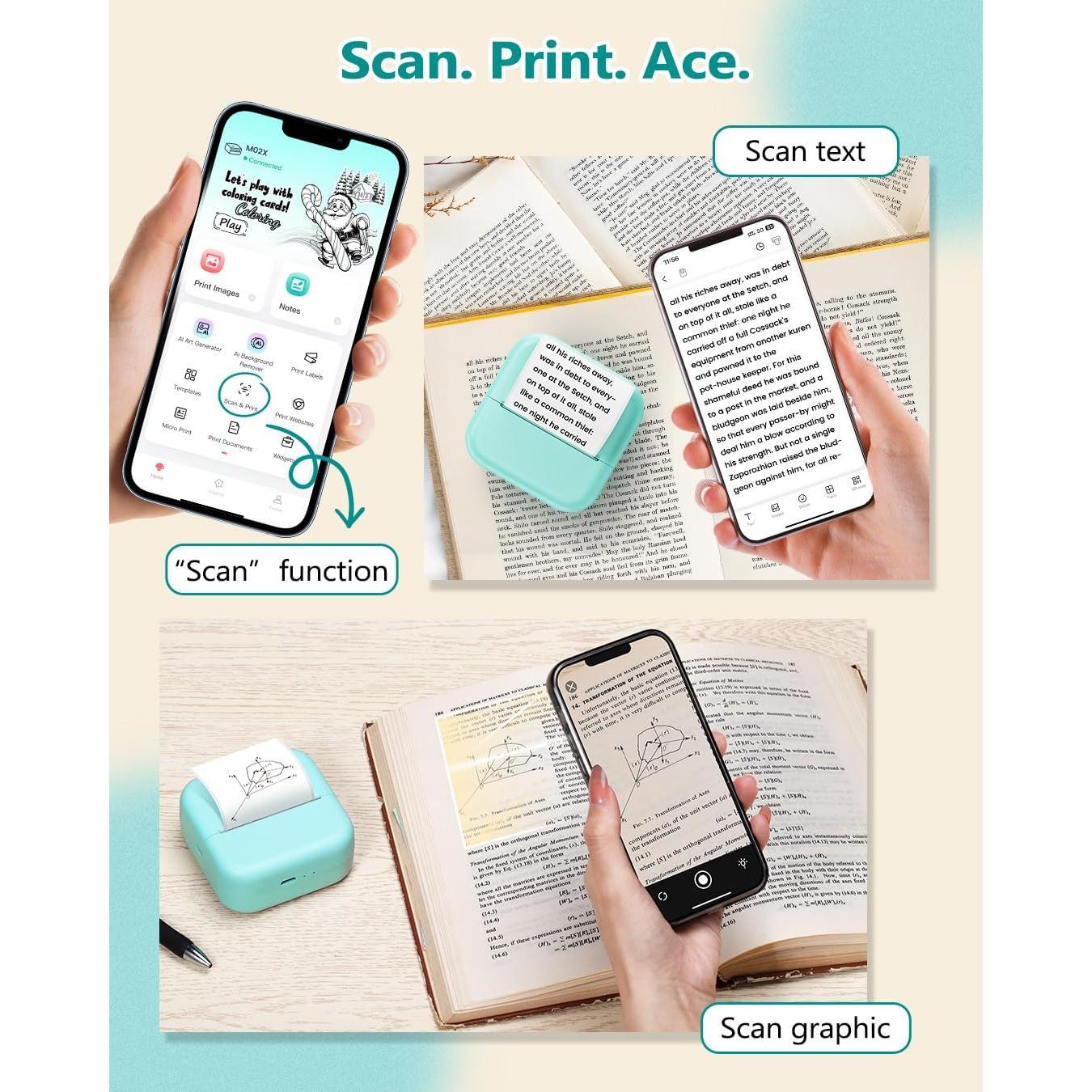 Impresora de Etiquetas Térmica WCZ M02X Mini Portátil Bluetooth