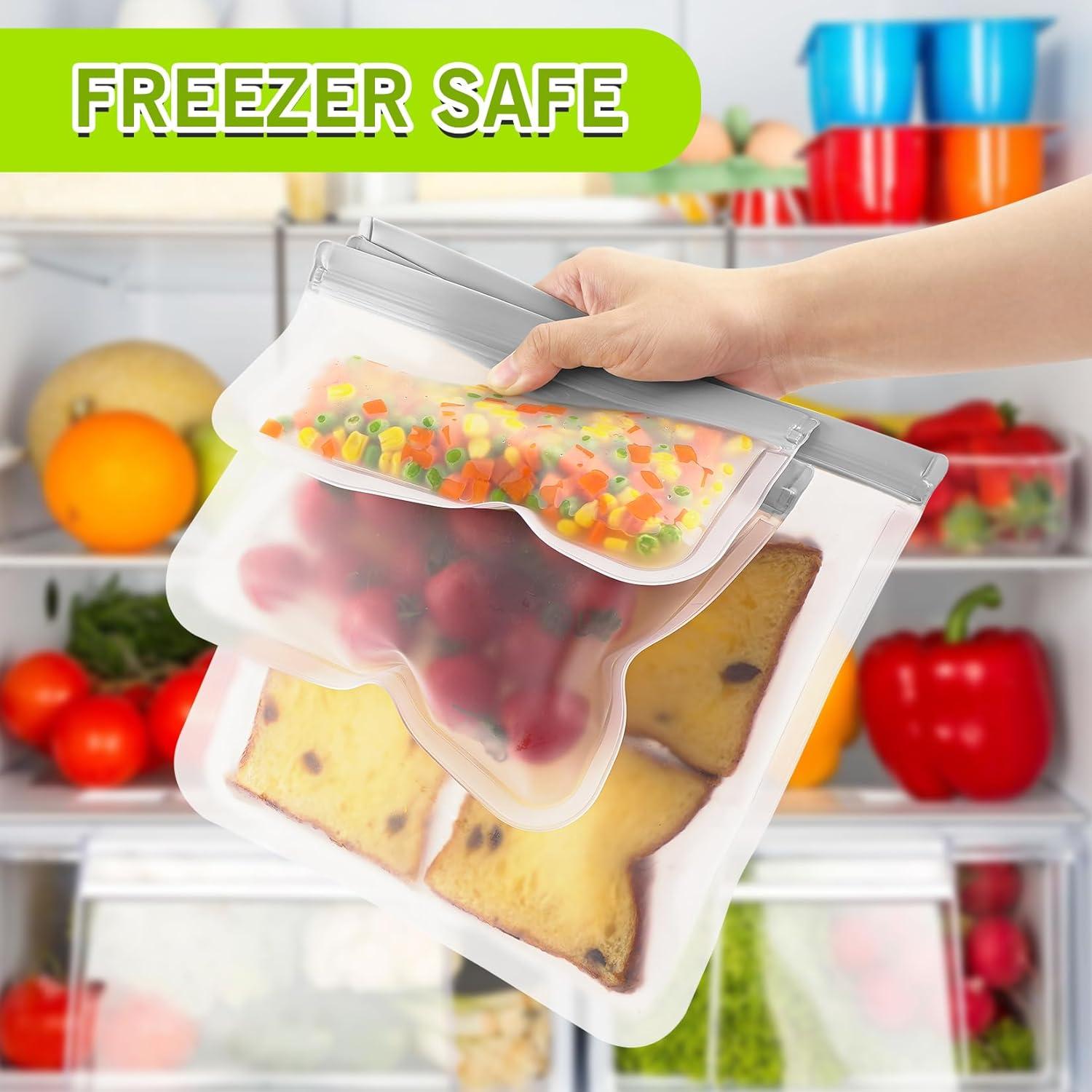 Bolsas Reutilizables ANZNKU 10 Paquete PEVA 11.36L Multicolor