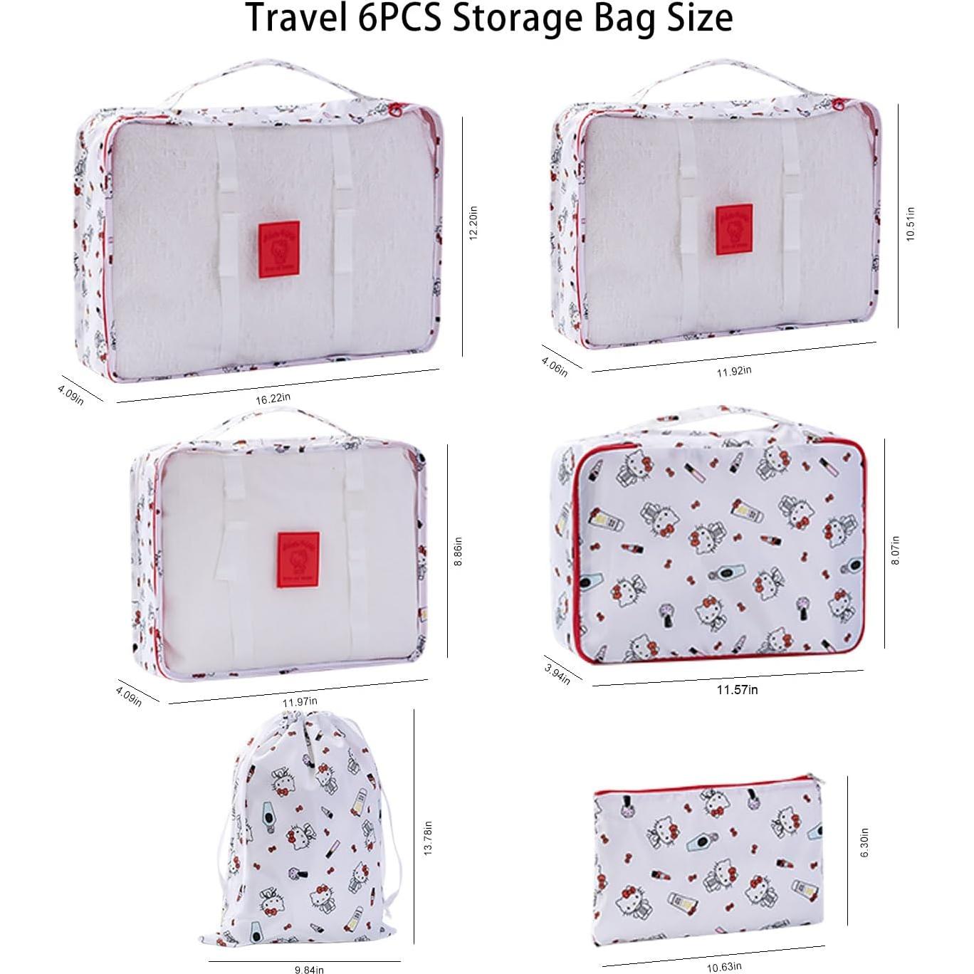 Set de 6 Organizadores de Viaje AmBealla Caramelo Impermeables