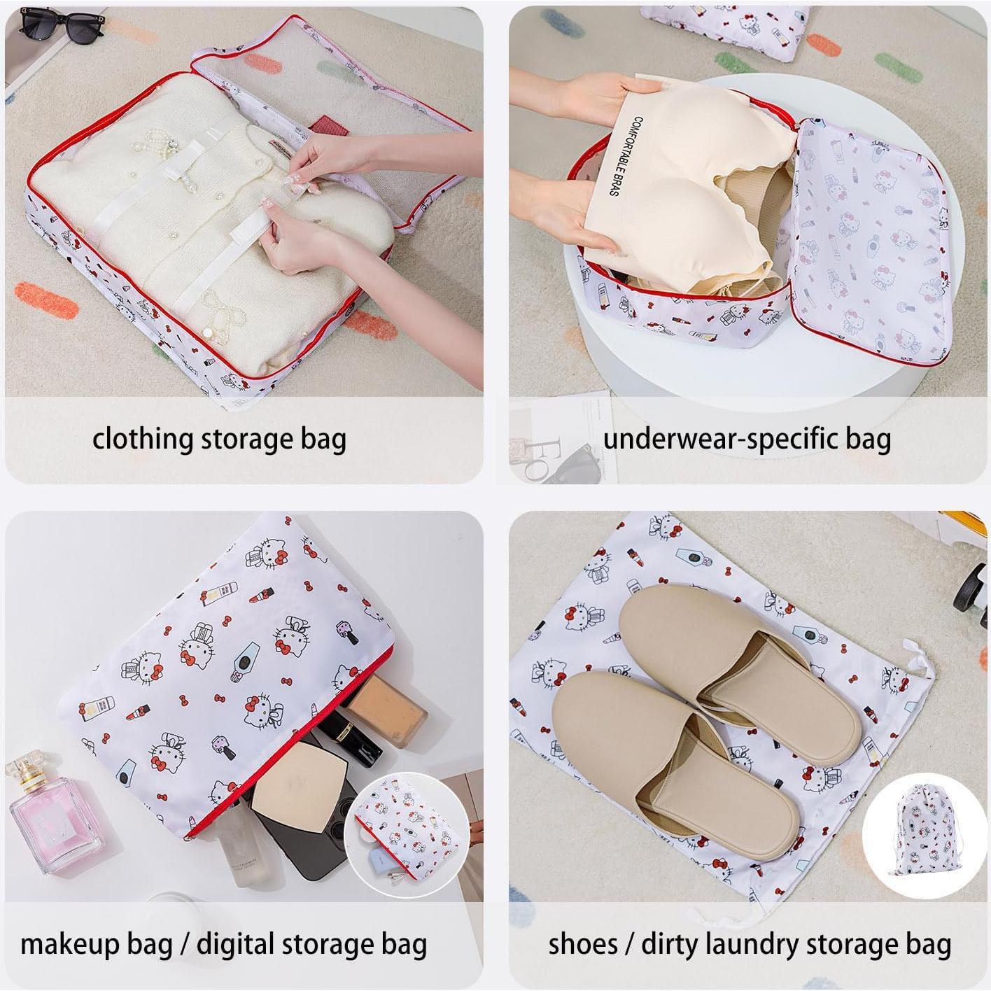 Set de 6 Organizadores de Viaje AmBealla Caramelo Impermeables