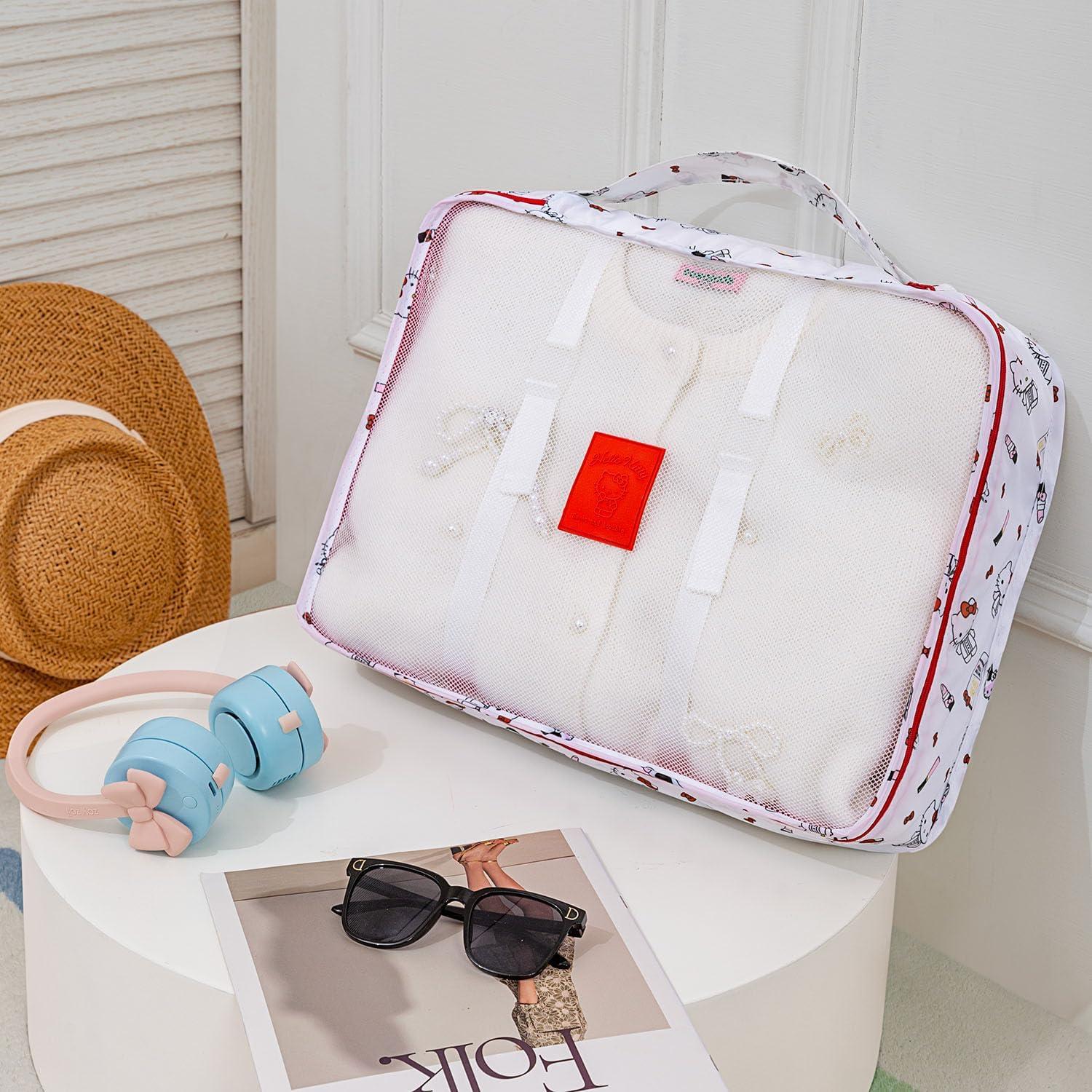 Set de 6 Organizadores de Viaje AmBealla Caramelo Impermeables