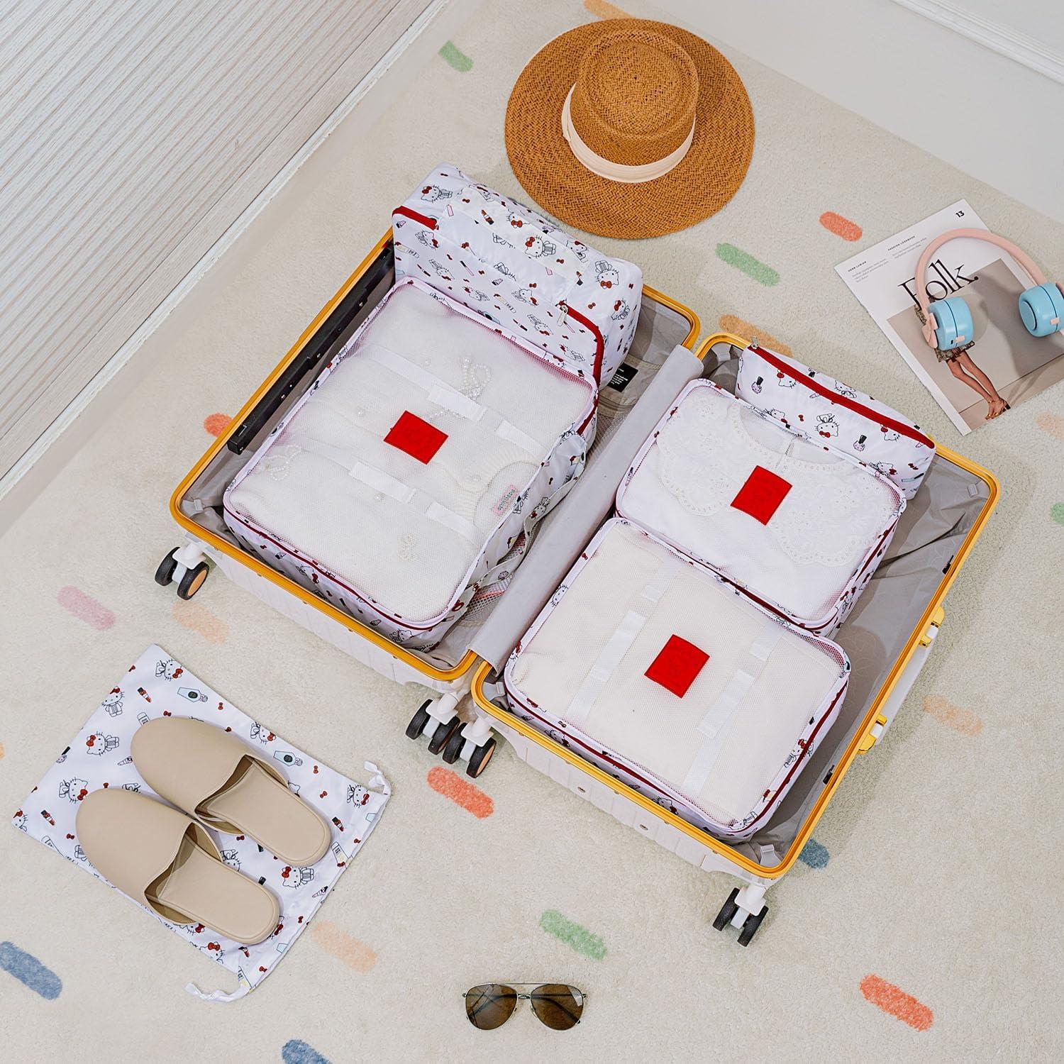 Set de 6 Organizadores de Viaje AmBealla Caramelo Impermeables