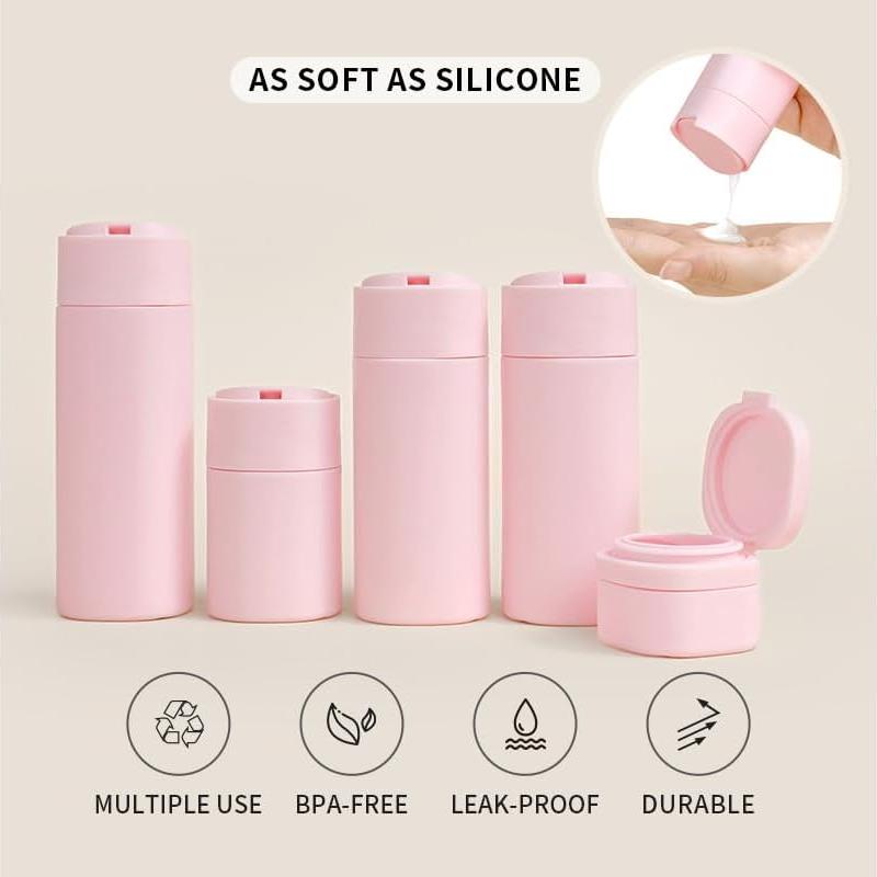 5 Pack Botellas de Viaje Reutilizables Sprigold 100ml Azul