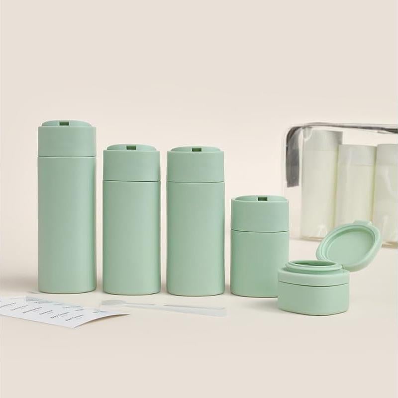 5 Pack Botellas de Viaje Reutilizables Sprigold 100ml Azul