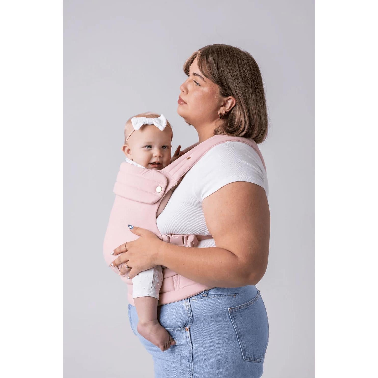 Portabebés Mabē Monarch Algodón Ergonomico 3.2-15.9 kg Amanecer Sonrosado