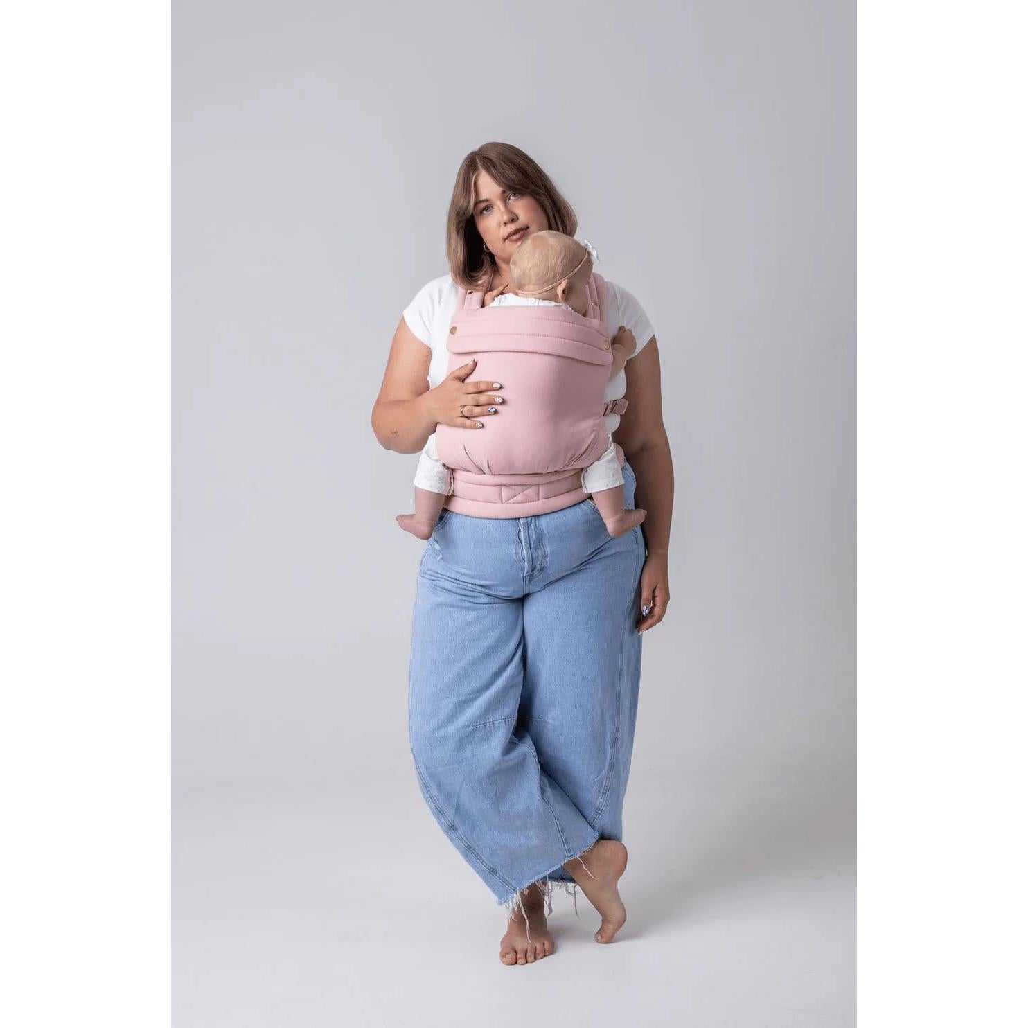 Portabebés Mabē Monarch Algodón Ergonomico 3.2-15.9 kg Amanecer Sonrosado