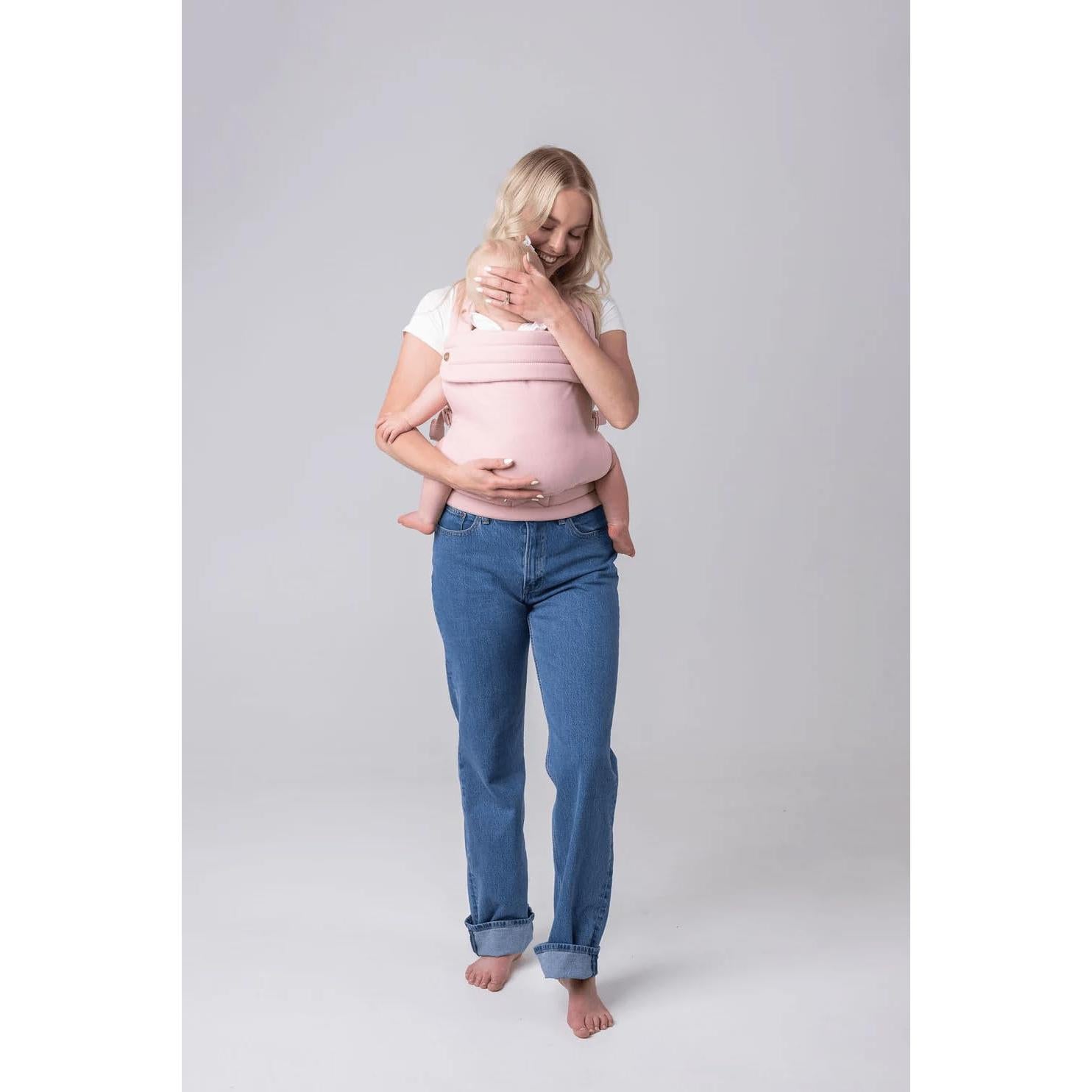 Portabebés Mabē Monarch Algodón Ergonomico 3.2-15.9 kg Amanecer Sonrosado