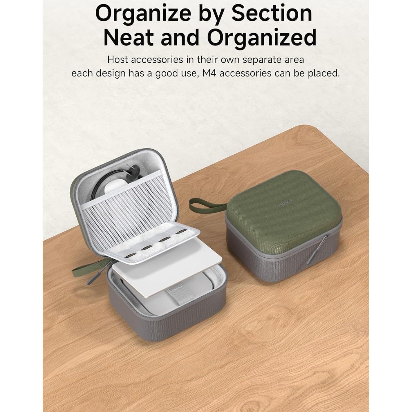 Bolsa Organizadora Electrónica Hagibis Verde para Mac mini M4 2024