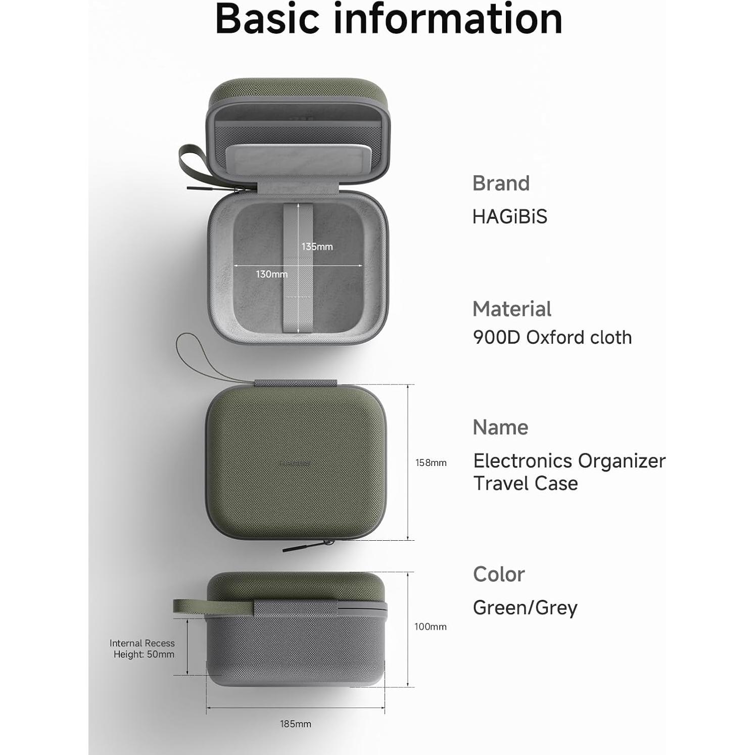 Bolsa Organizadora Electrónica Hagibis Verde para Mac mini M4 2024