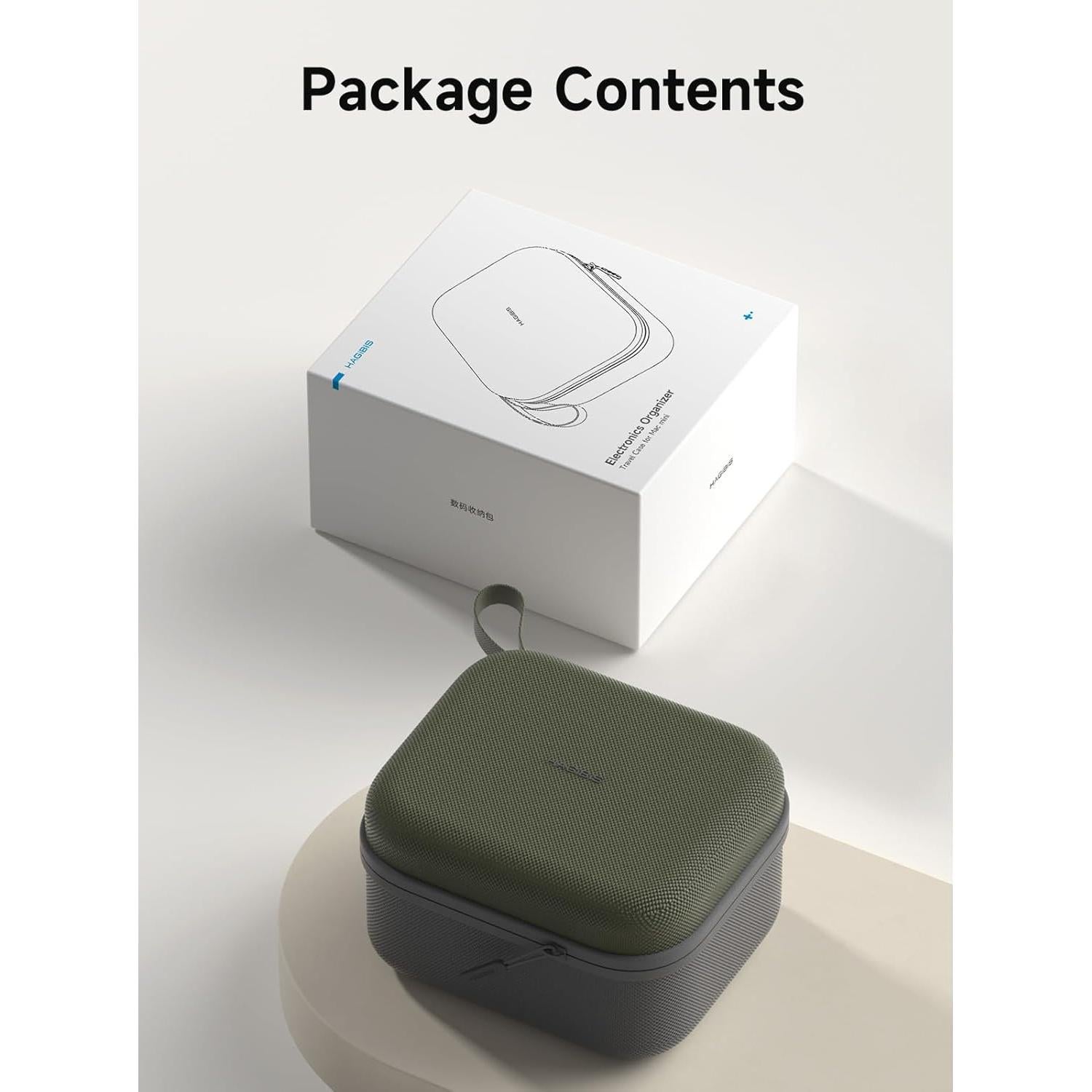 Bolsa Organizadora Electrónica Hagibis Verde para Mac mini M4 2024