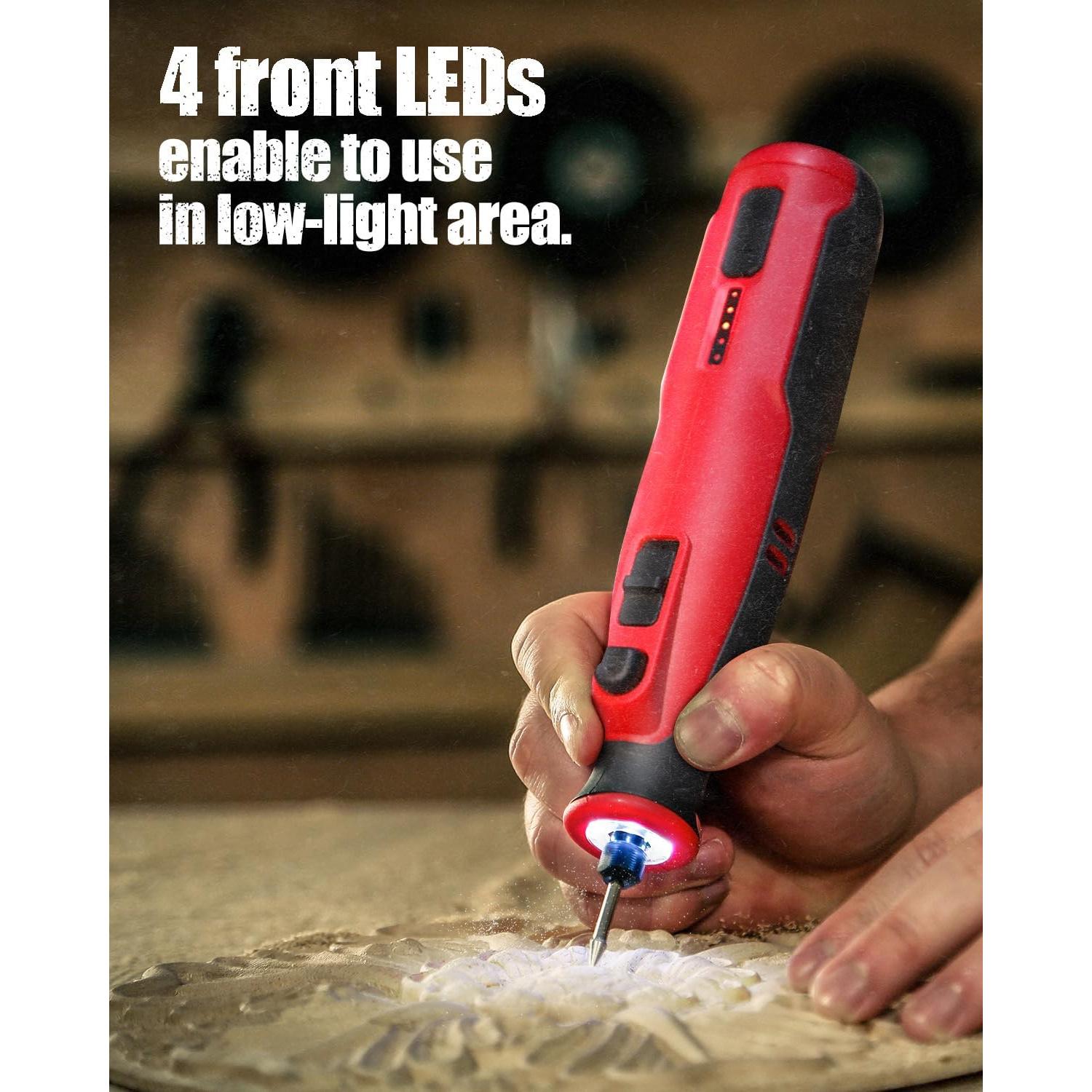 Herramienta Rotativa Inalámbrica AVID POWER 8V con 60 Accesorios