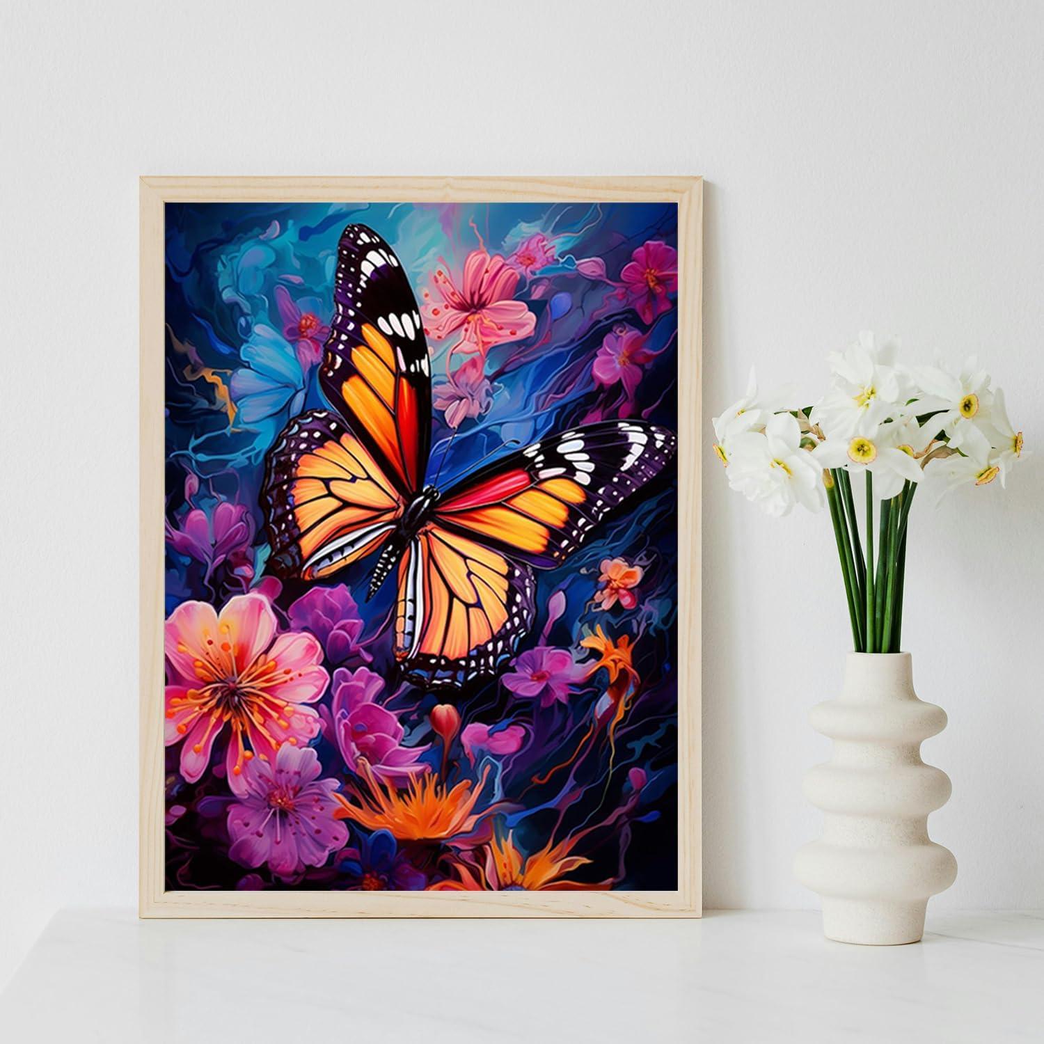 Kit de Pintura por Números MBNTJHT Mariposa 40x50 cm
