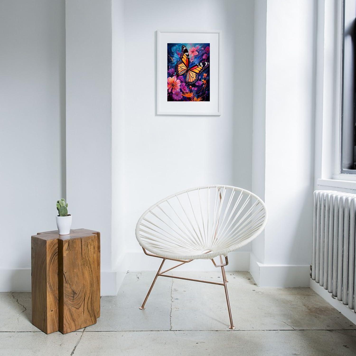 Kit de Pintura por Números MBNTJHT Mariposa 40x50 cm