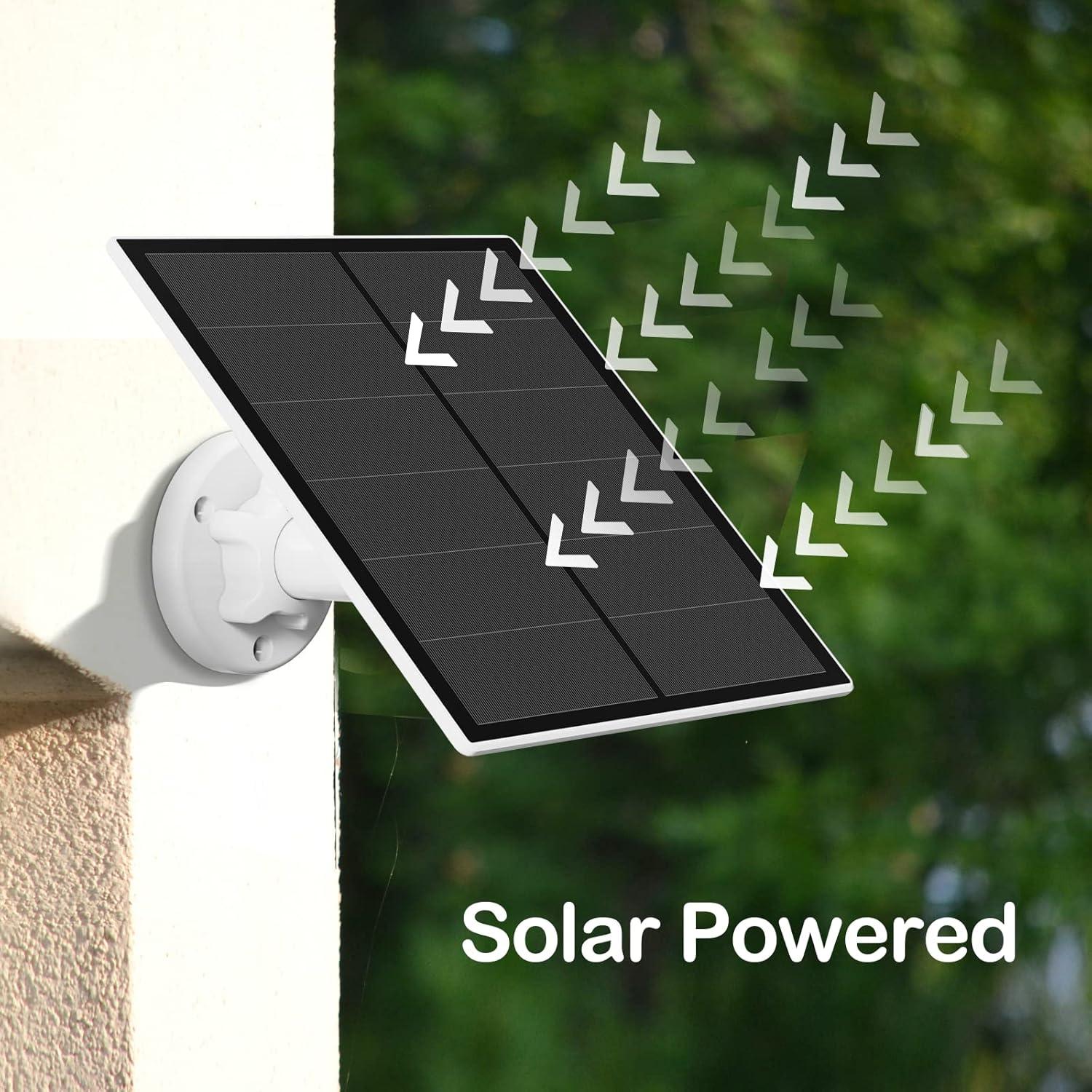 Panel Solar Sense-U 3.3W USB-B para Cámaras de Seguridad